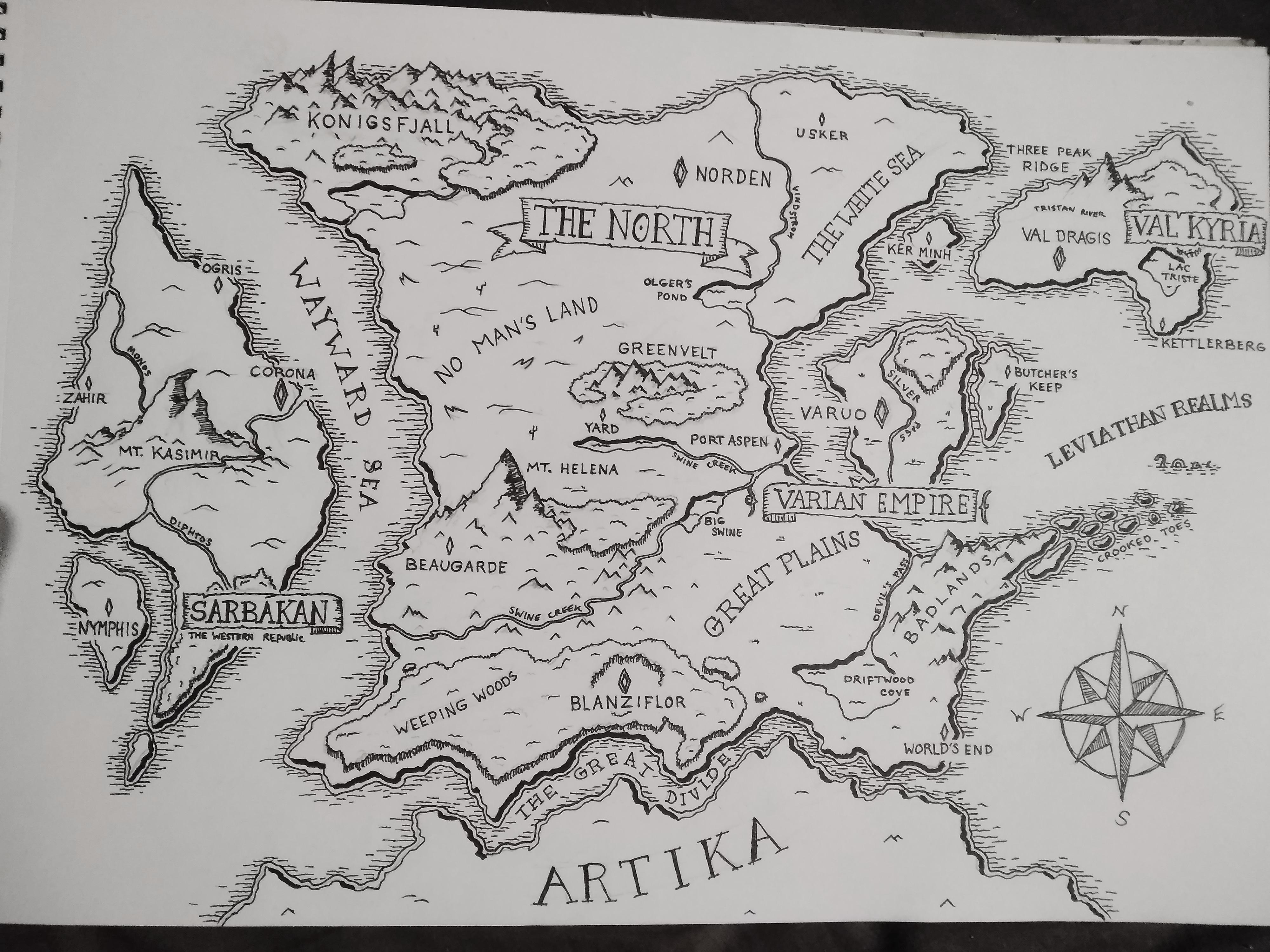 Who Drew The First World Map Drew my first fullfledged world map for a story I'm writing. Open for