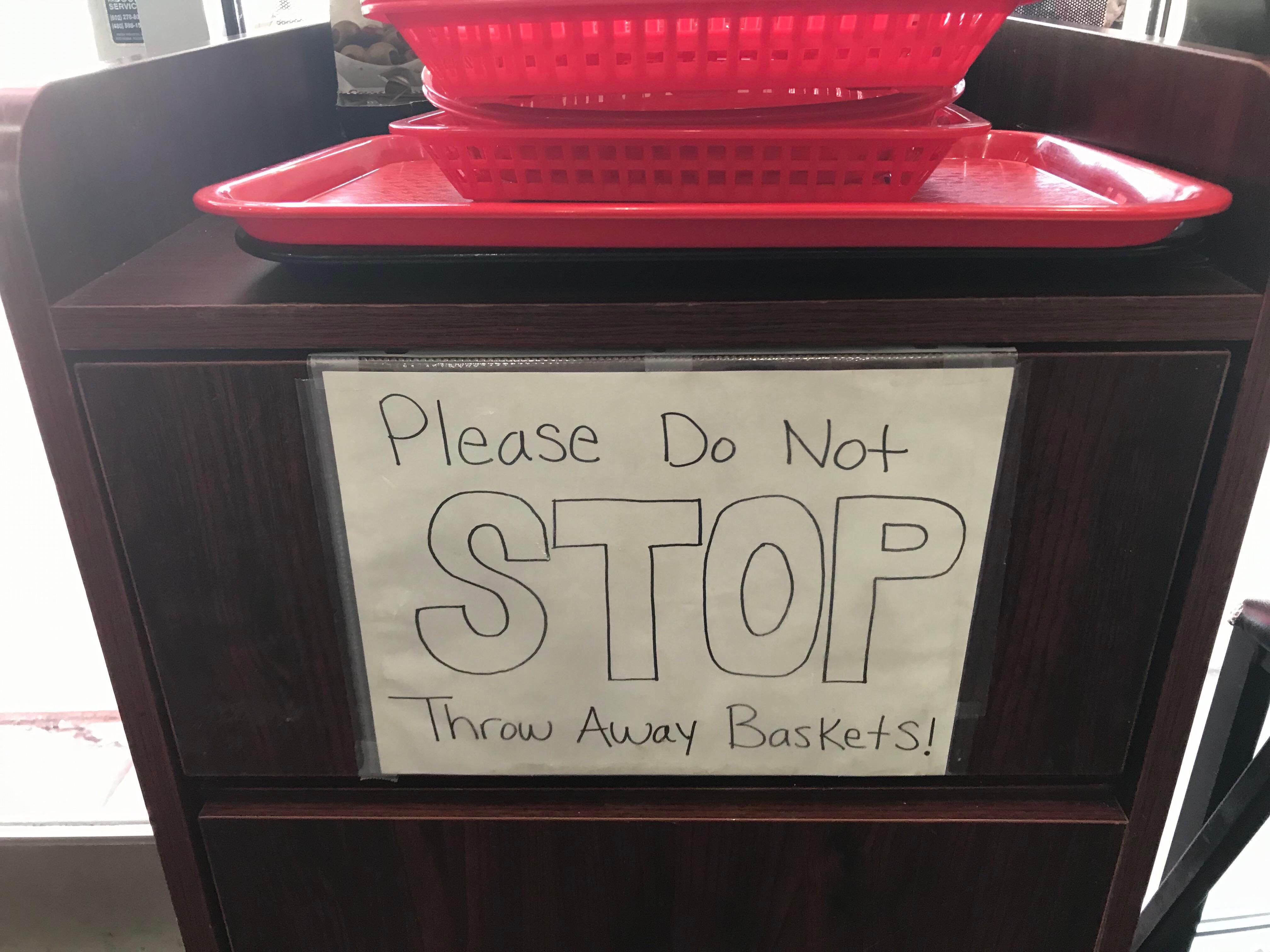 Please do not stop throw away baskets r/dontdeadopeninside