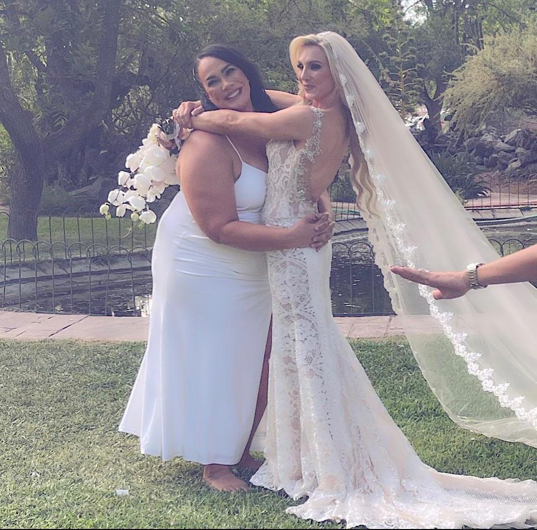 Lina Fanene at Charlotte’s wedding SquaredCircle