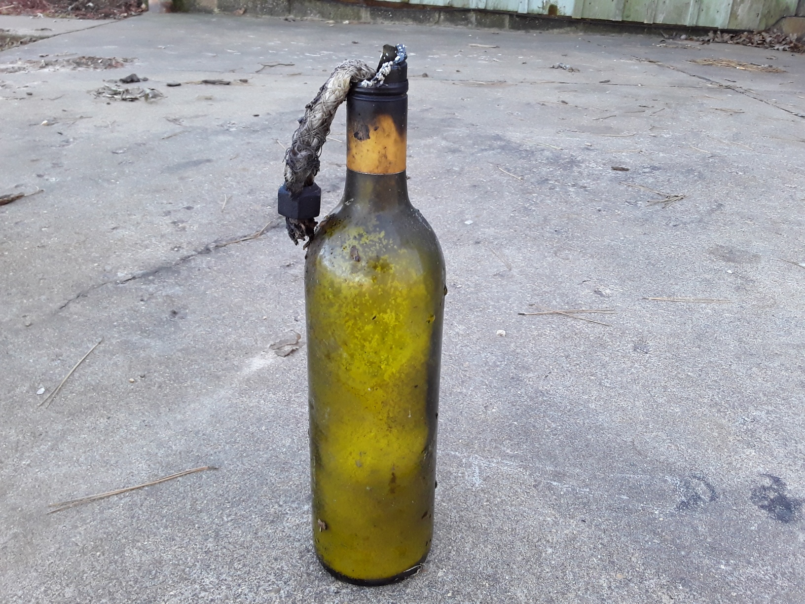 Found a Molotov cocktail in the woods today r/mildlyinteresting