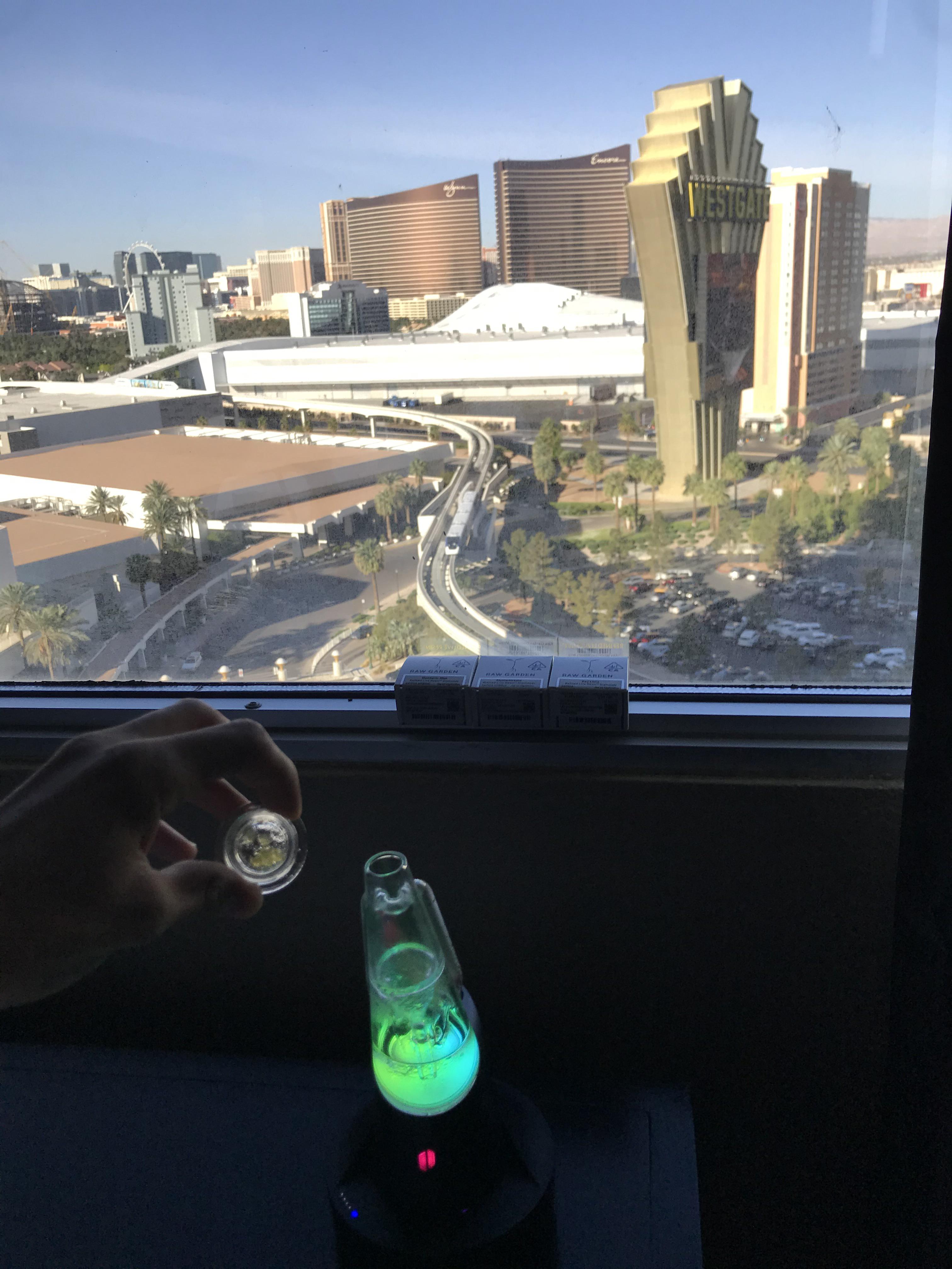 First trip to Vegas w/ the pro Good morning Reddit 😏 take a dab for me WHEN you see this 😉 🤙🏽