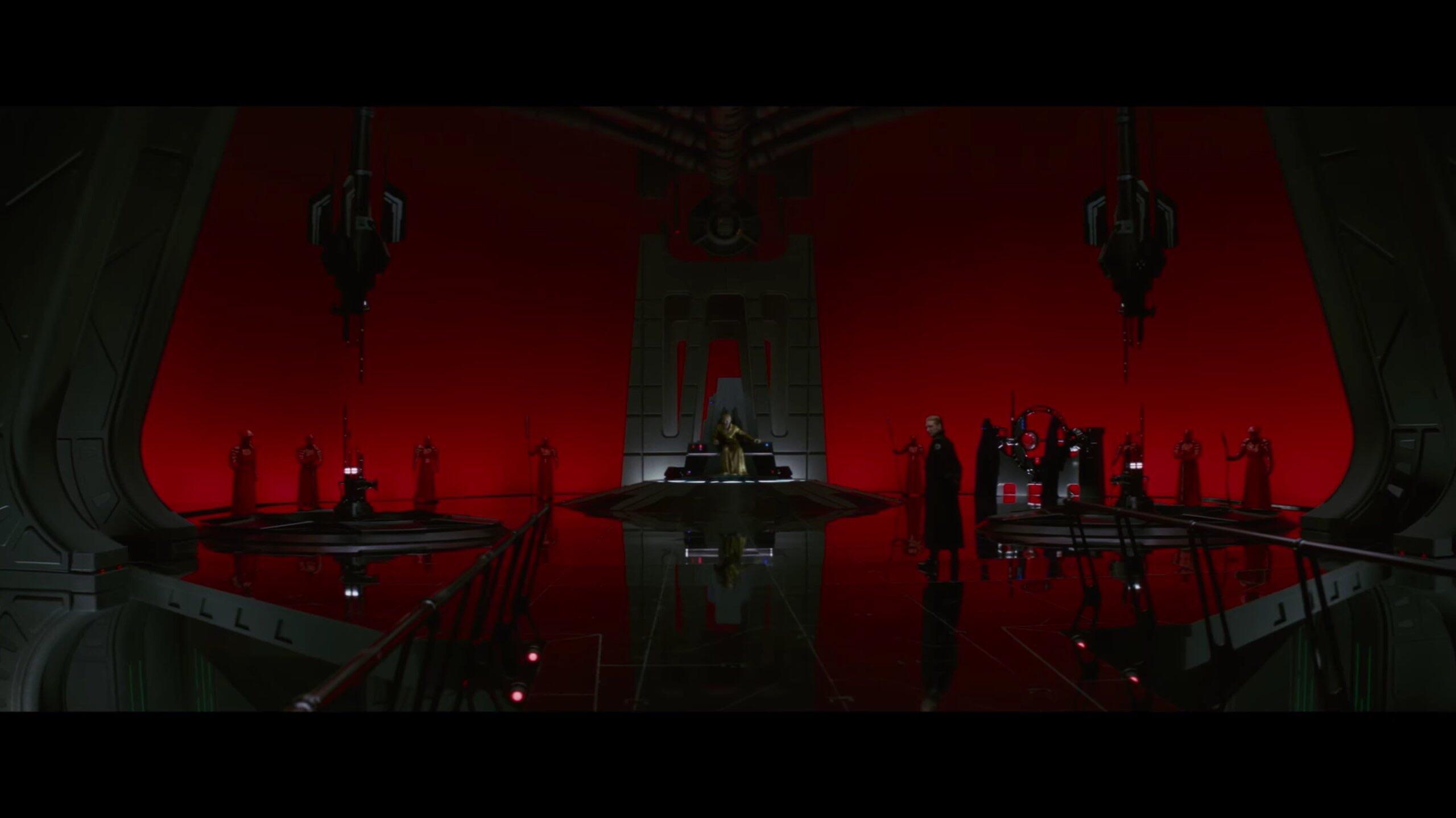 [spoilers] Snoke's throne room kind of looks like looking out from the inside of Vader's helmet