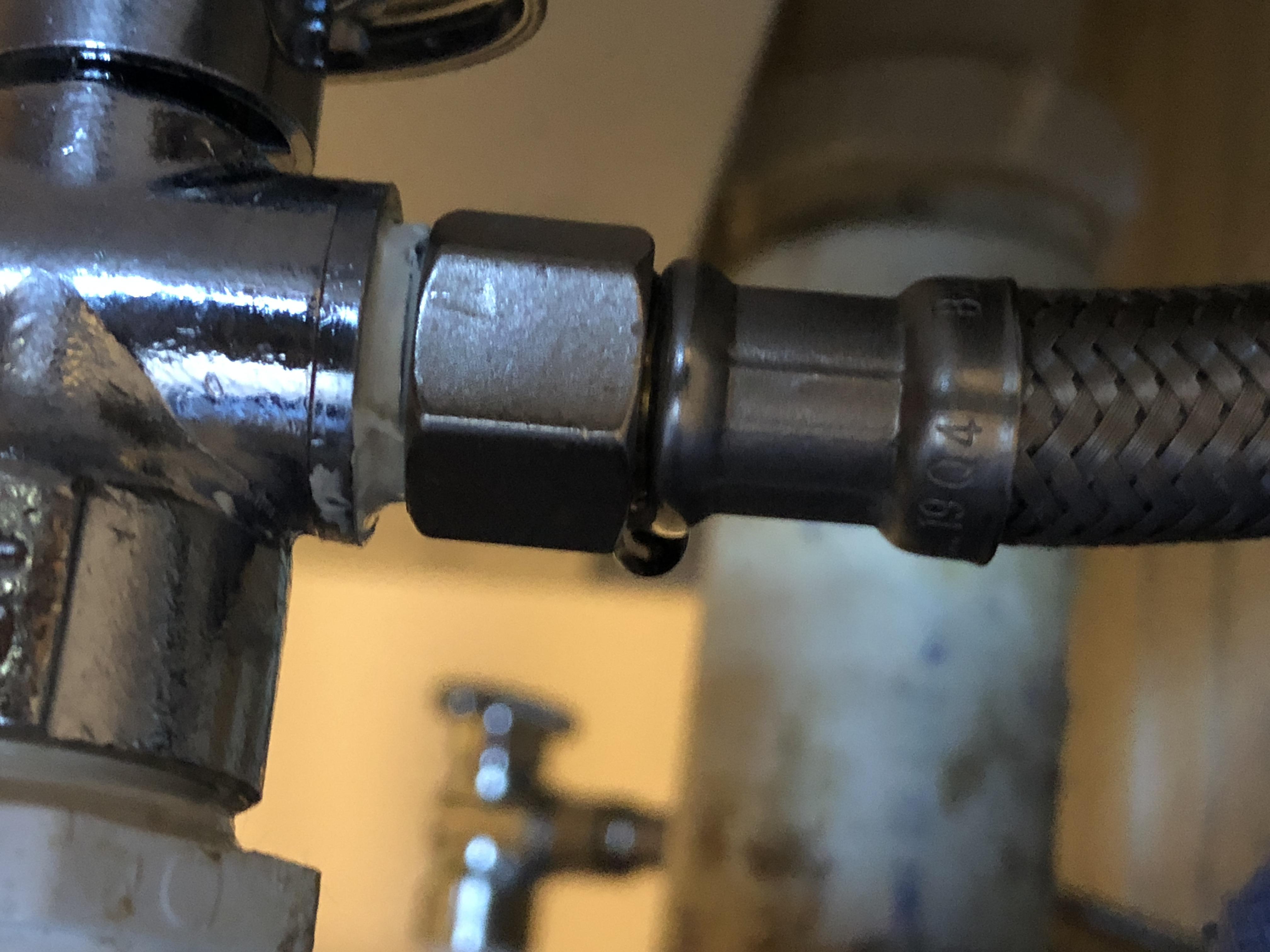 Brand new braided supply lines leaking from behind washer. What am I