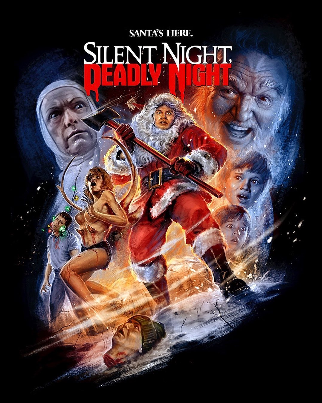 Silent Night, Deadly Night (1984) [1077 × 1346] by Devon Whitehead r/MoviePosterPorn