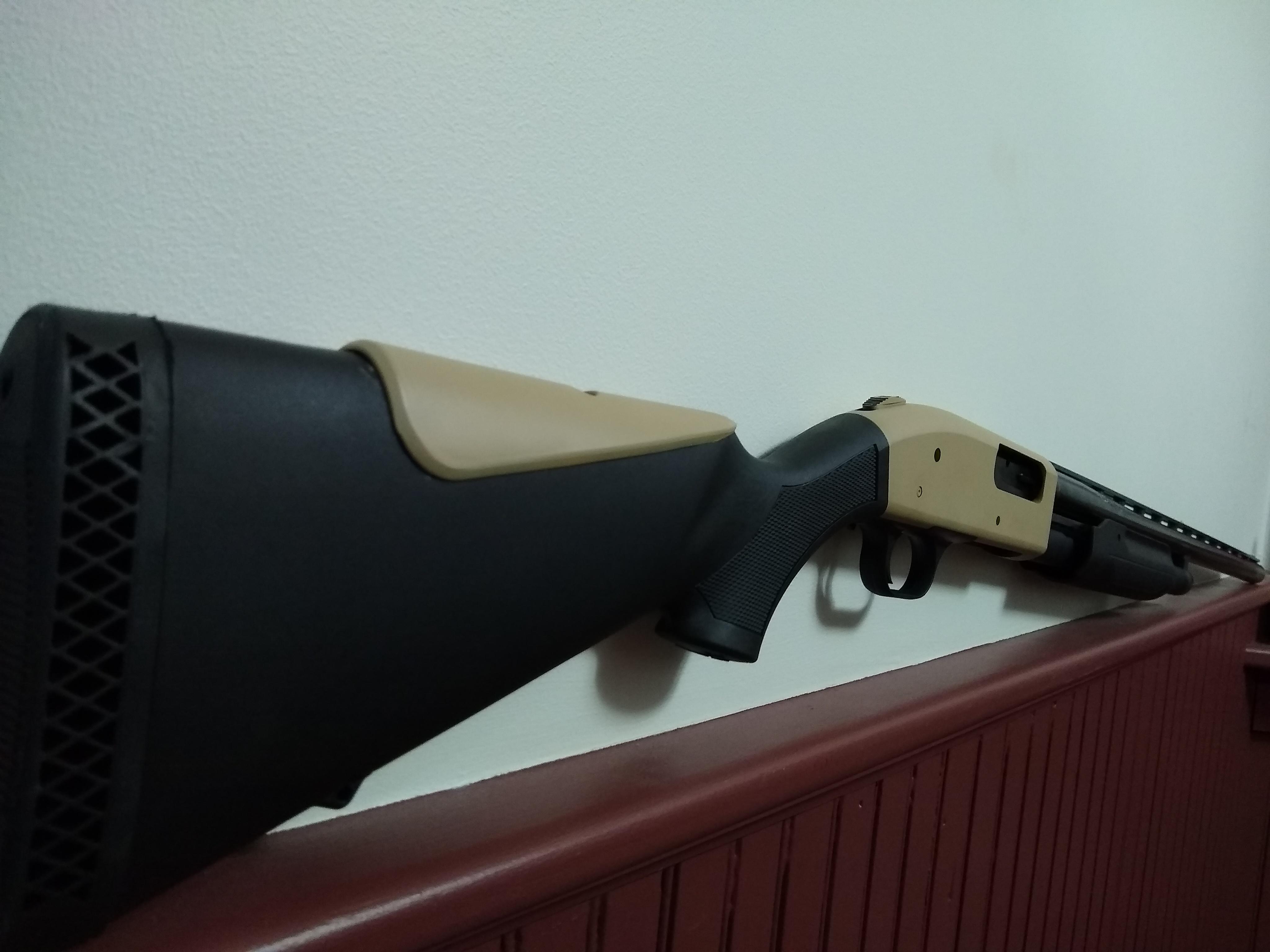 A New Mossberg and my own Rattle Can spray job. r/guns