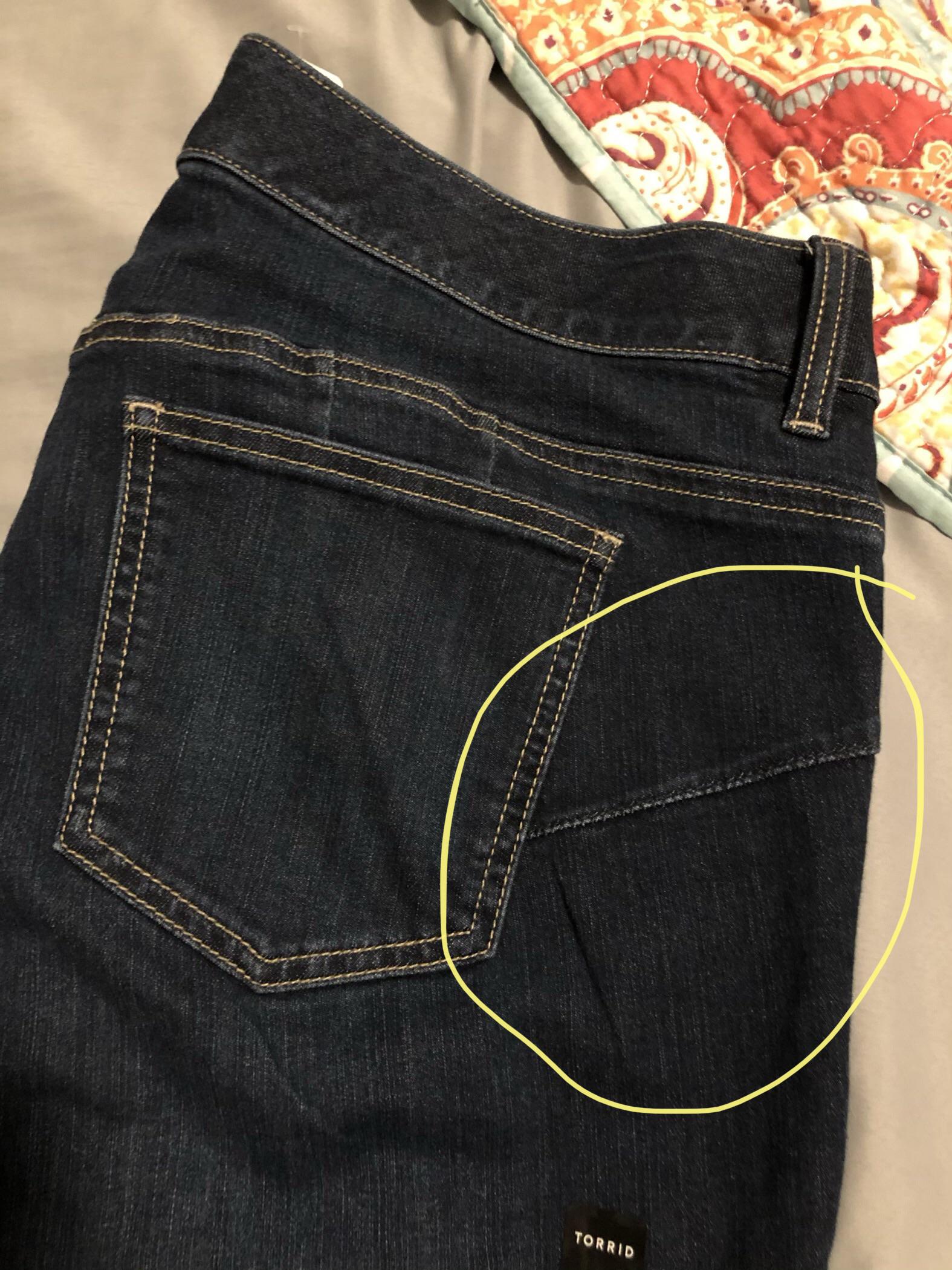 What are these seams on jeans now? This is my second pair of plus size