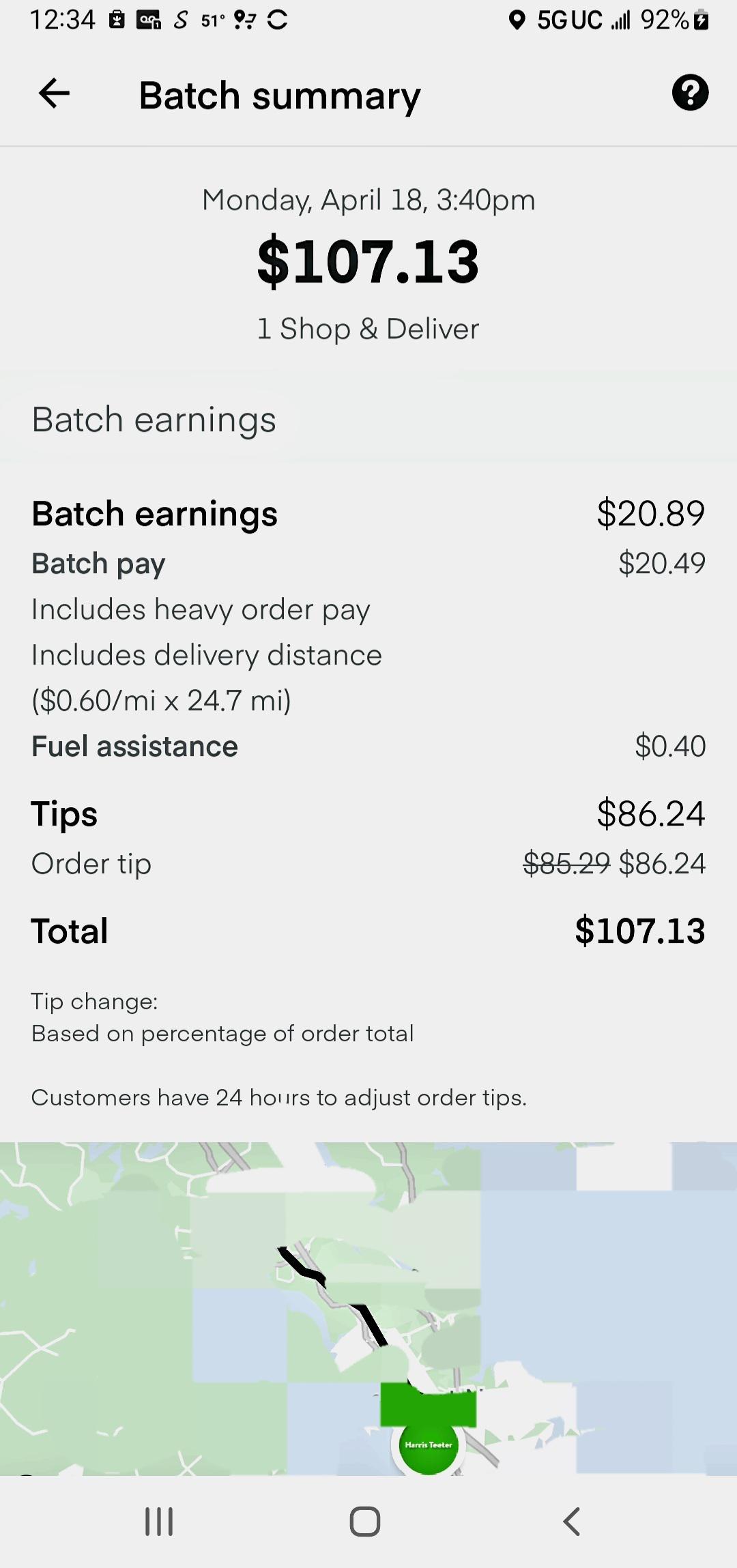 Largest Harris Teeter order I've ever seen and I got it! r