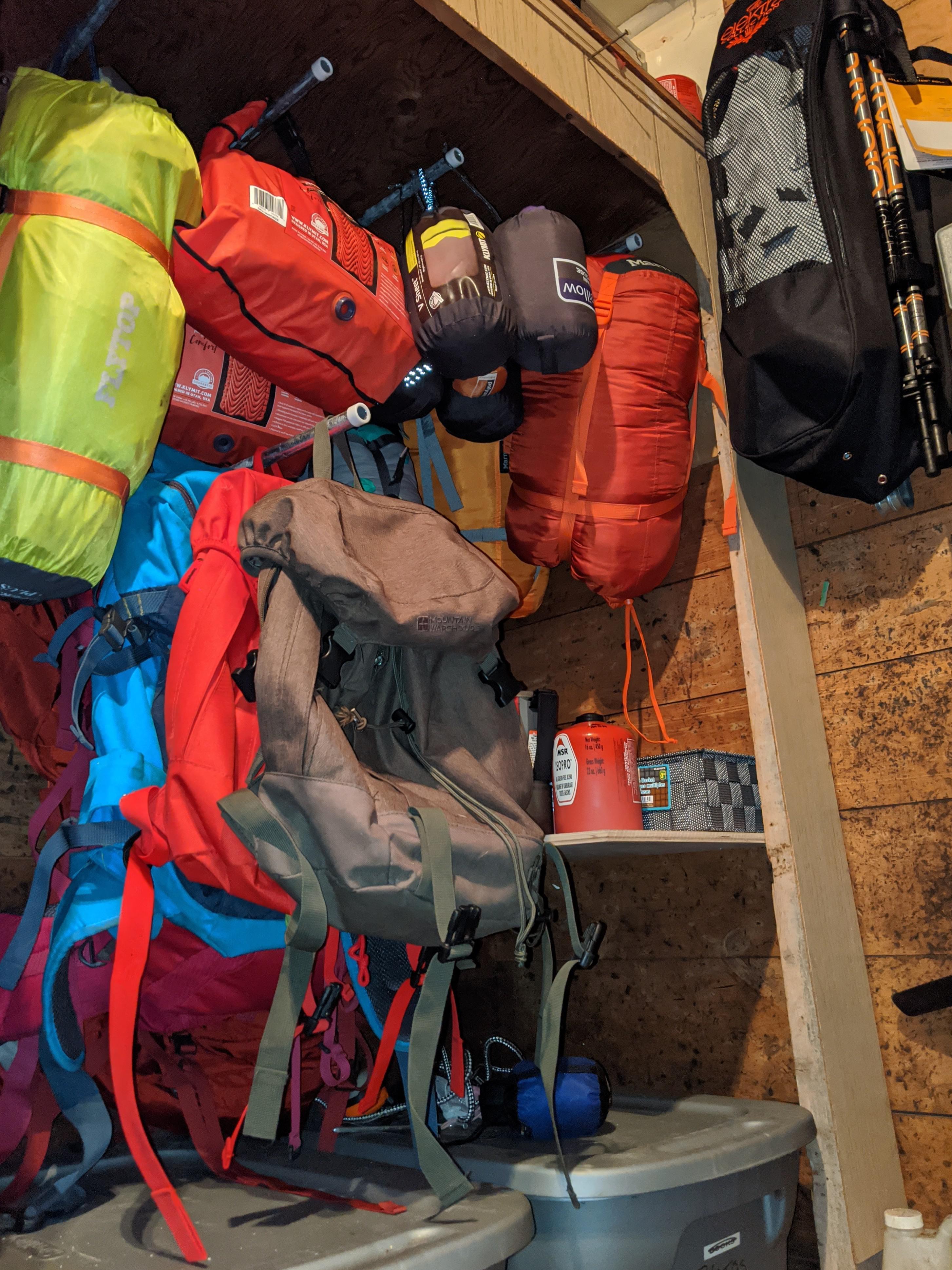 Saw some gear storage closets here and was inspired to make my own