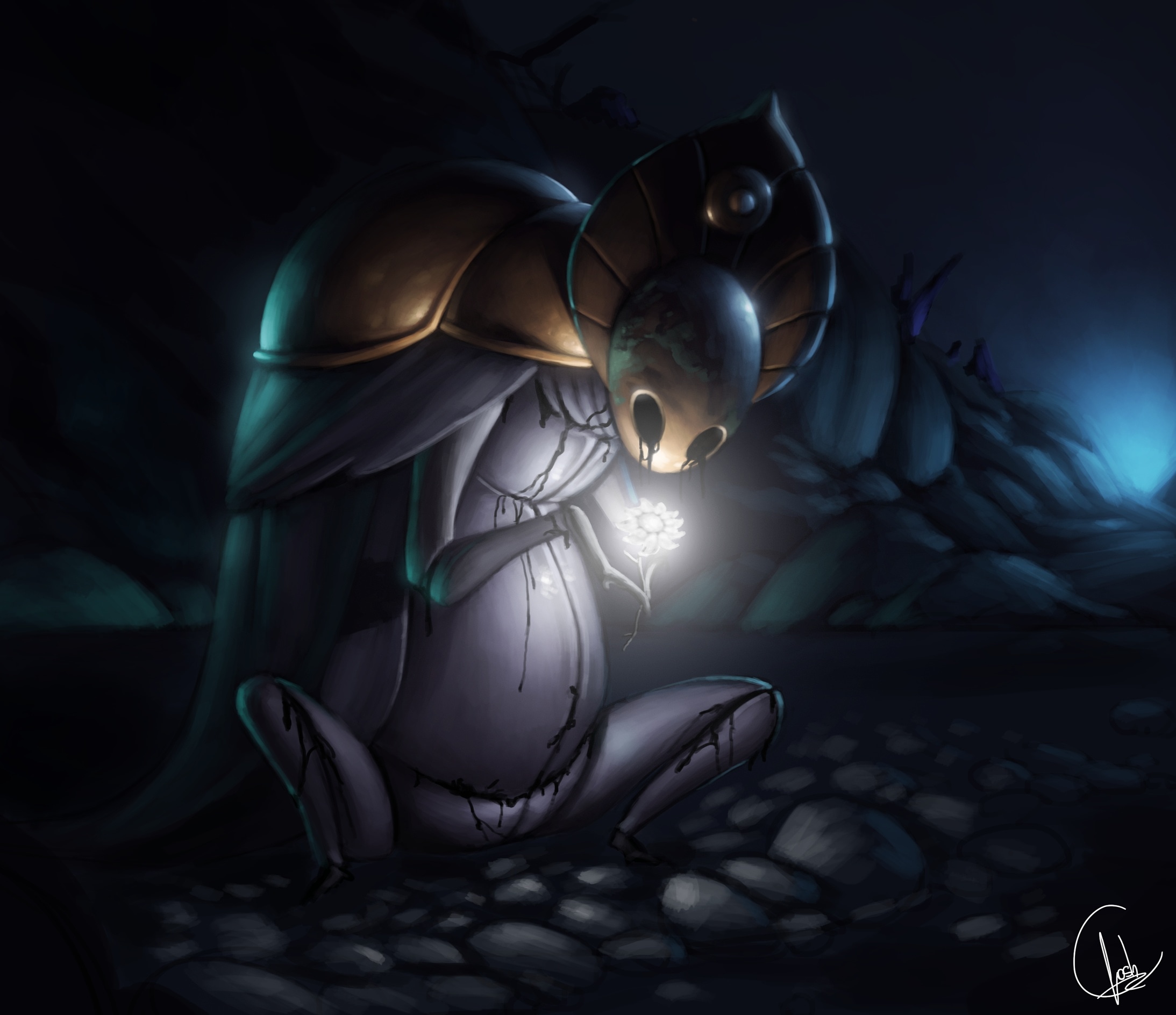 Godseeker fanart i made. r/HollowKnight