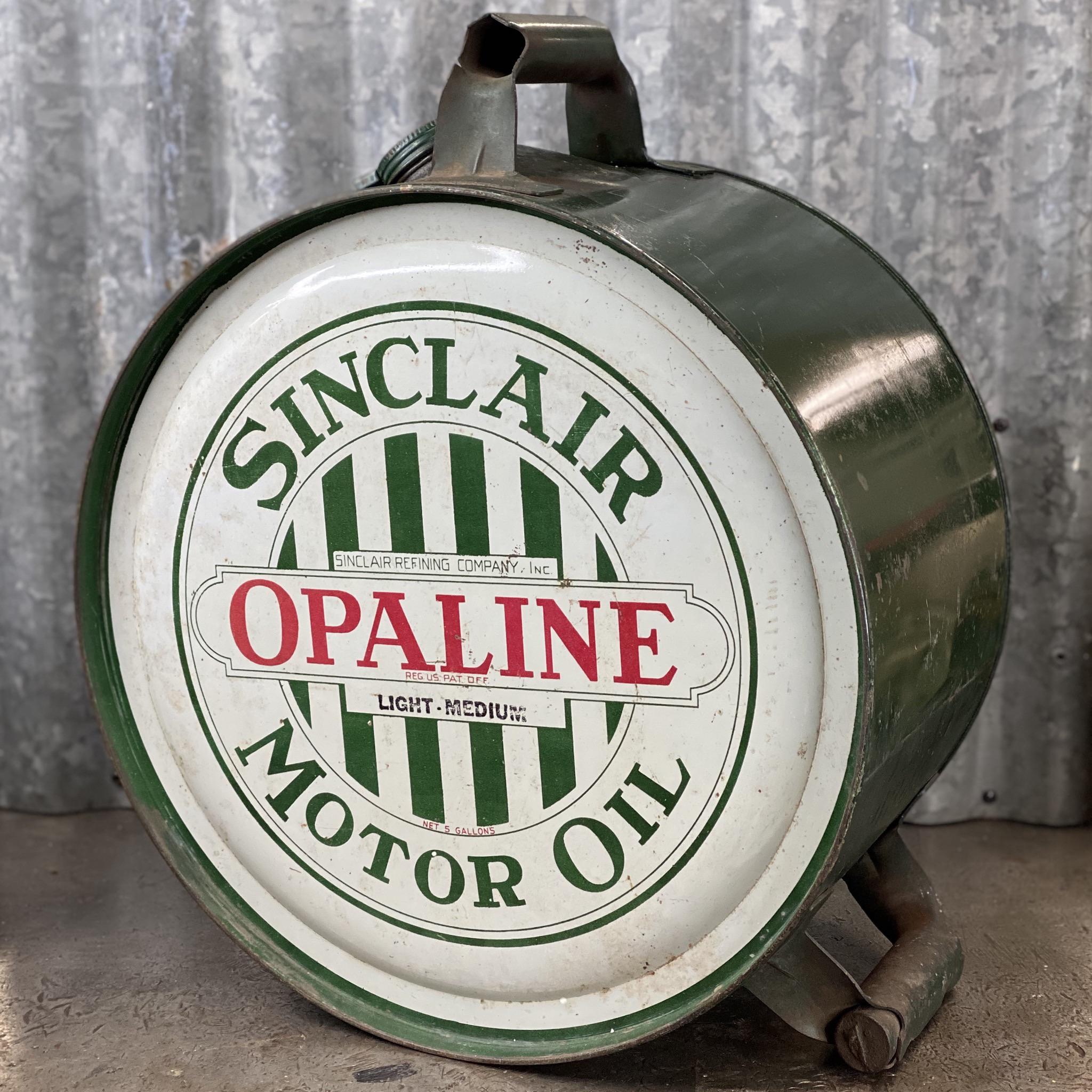 “Rocker” oil can from the 1920/30s. This five gallon can was designed