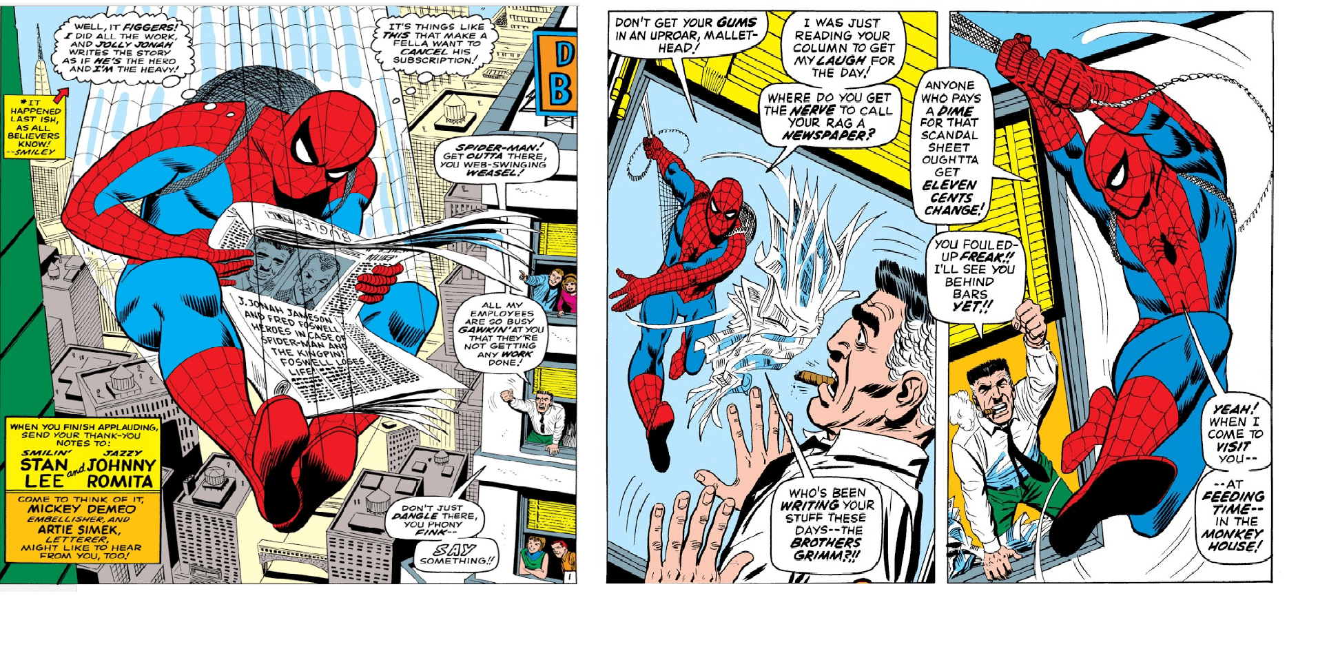 This is SpiderMan's humor. Unlike the MCU, he is funny for what he