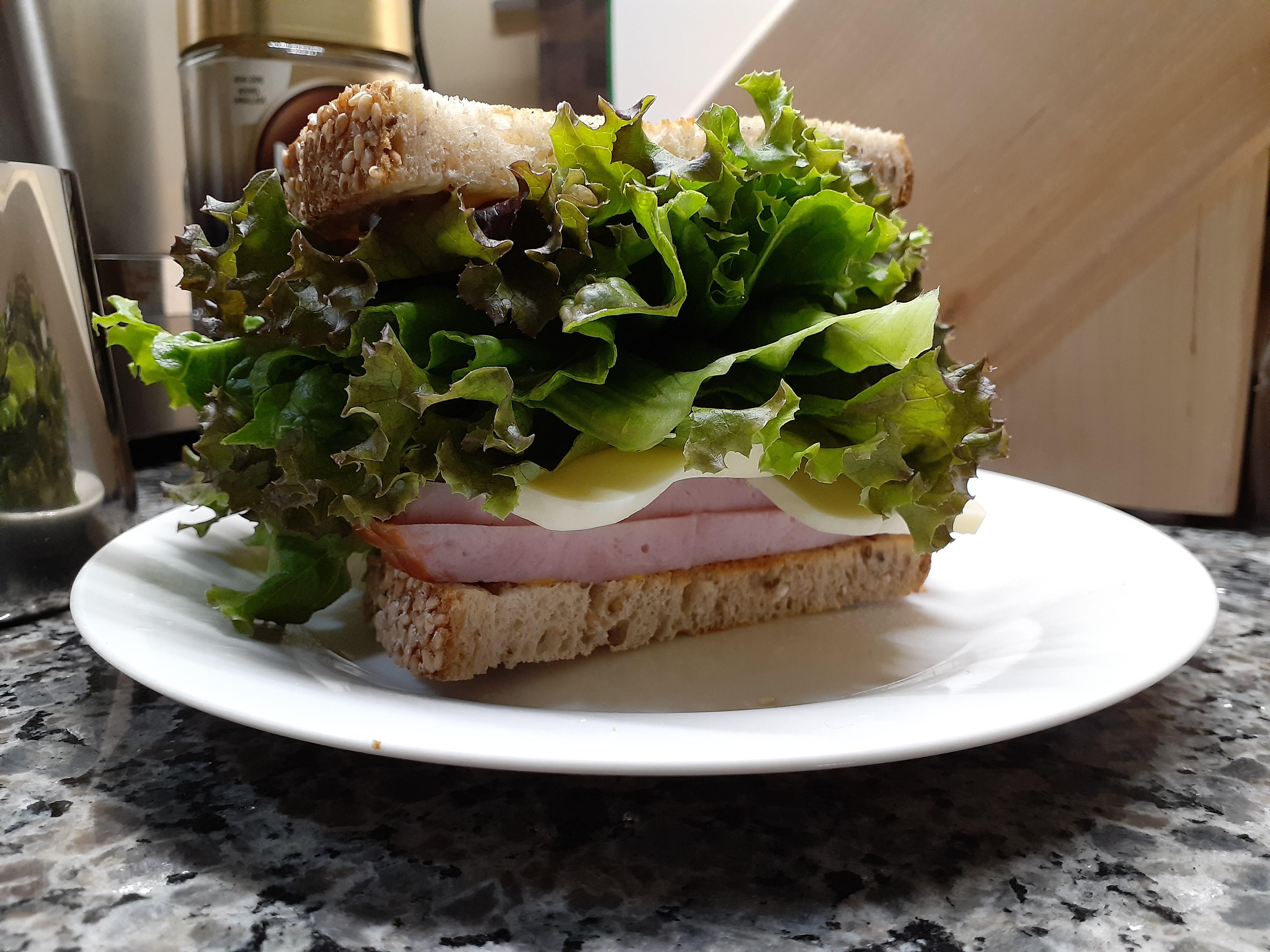 My wife thinks I put too much lettuce in my sandwiches FoodPorn