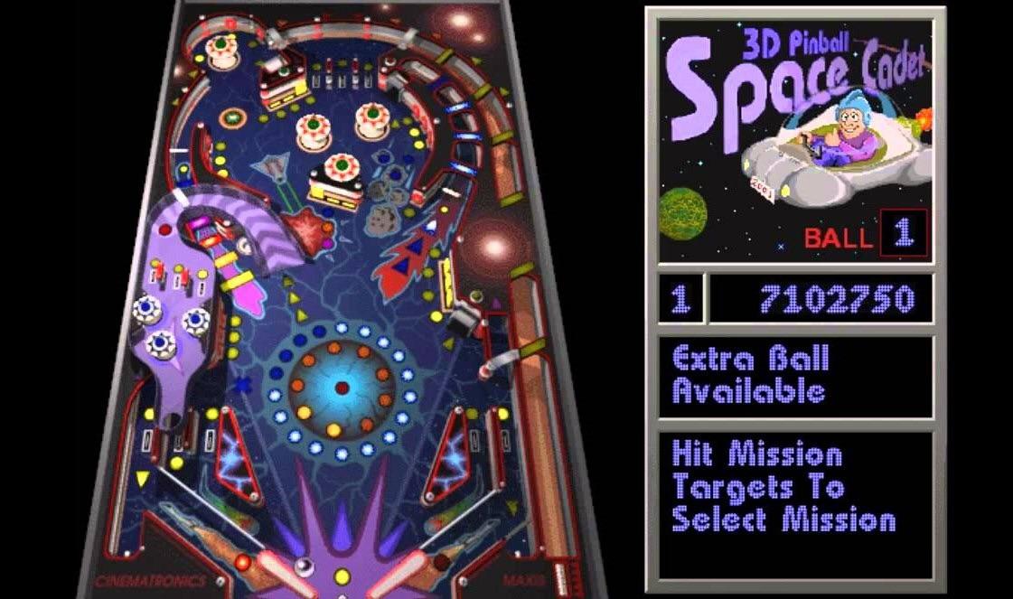 3D Space Cadet pinball. (Fun fact This was actually a demo of an