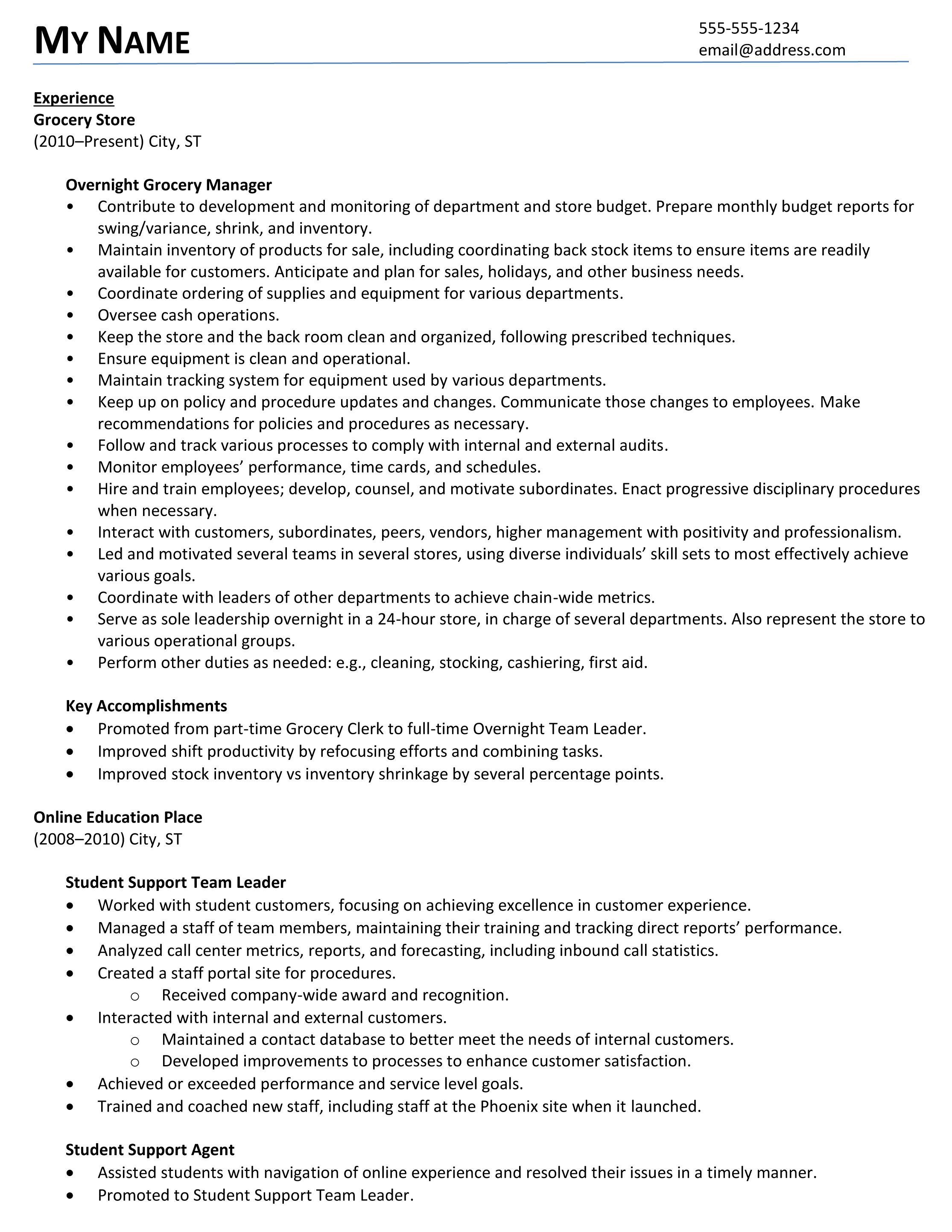 Applying to a materials management supervisor position. r/resumes