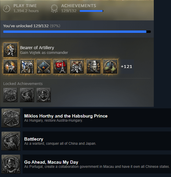 I am 3 Achievements away from Completion and need help r/hoi4