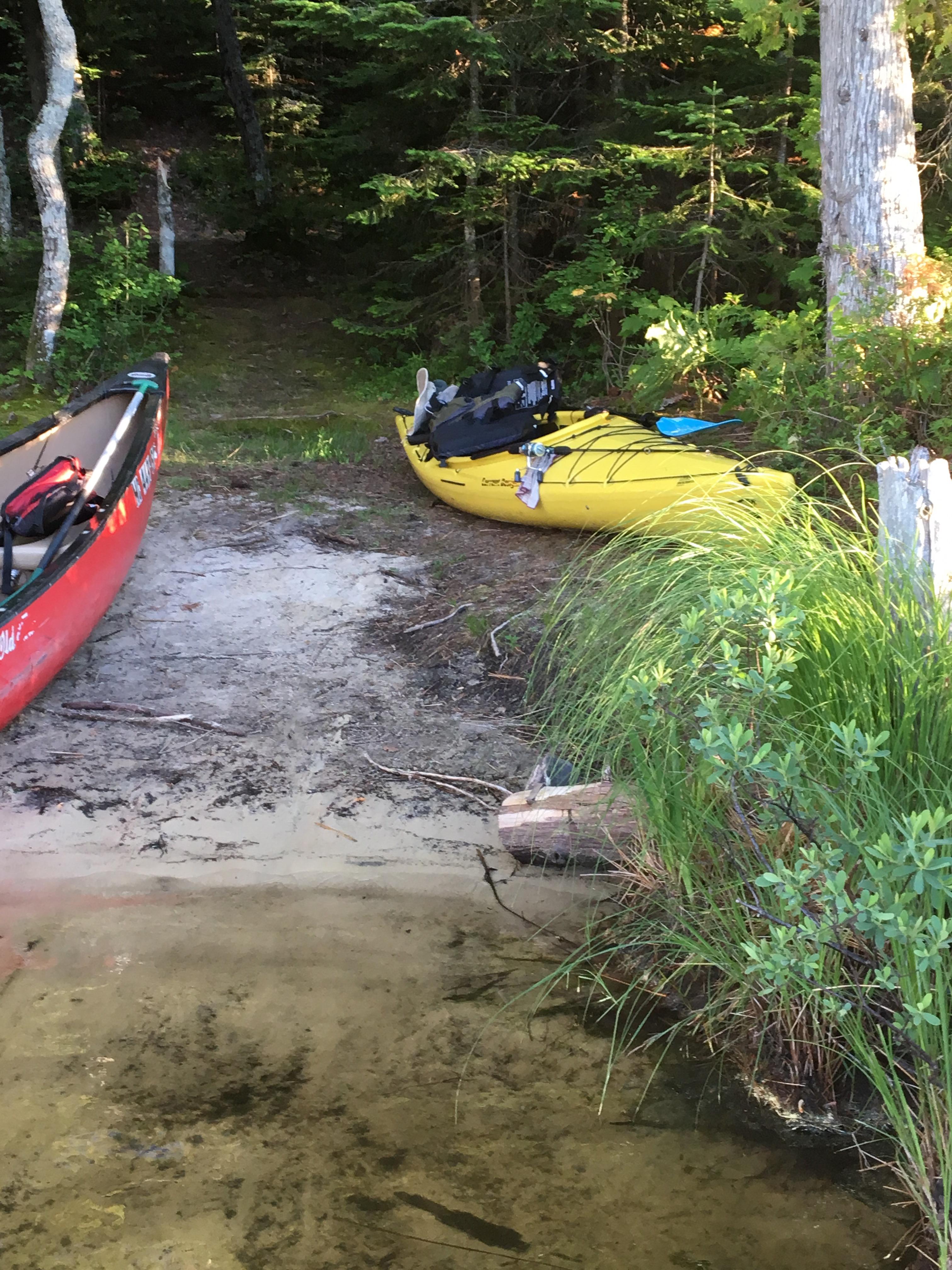Camped at this small lake near Copper Harbor MI r/camping
