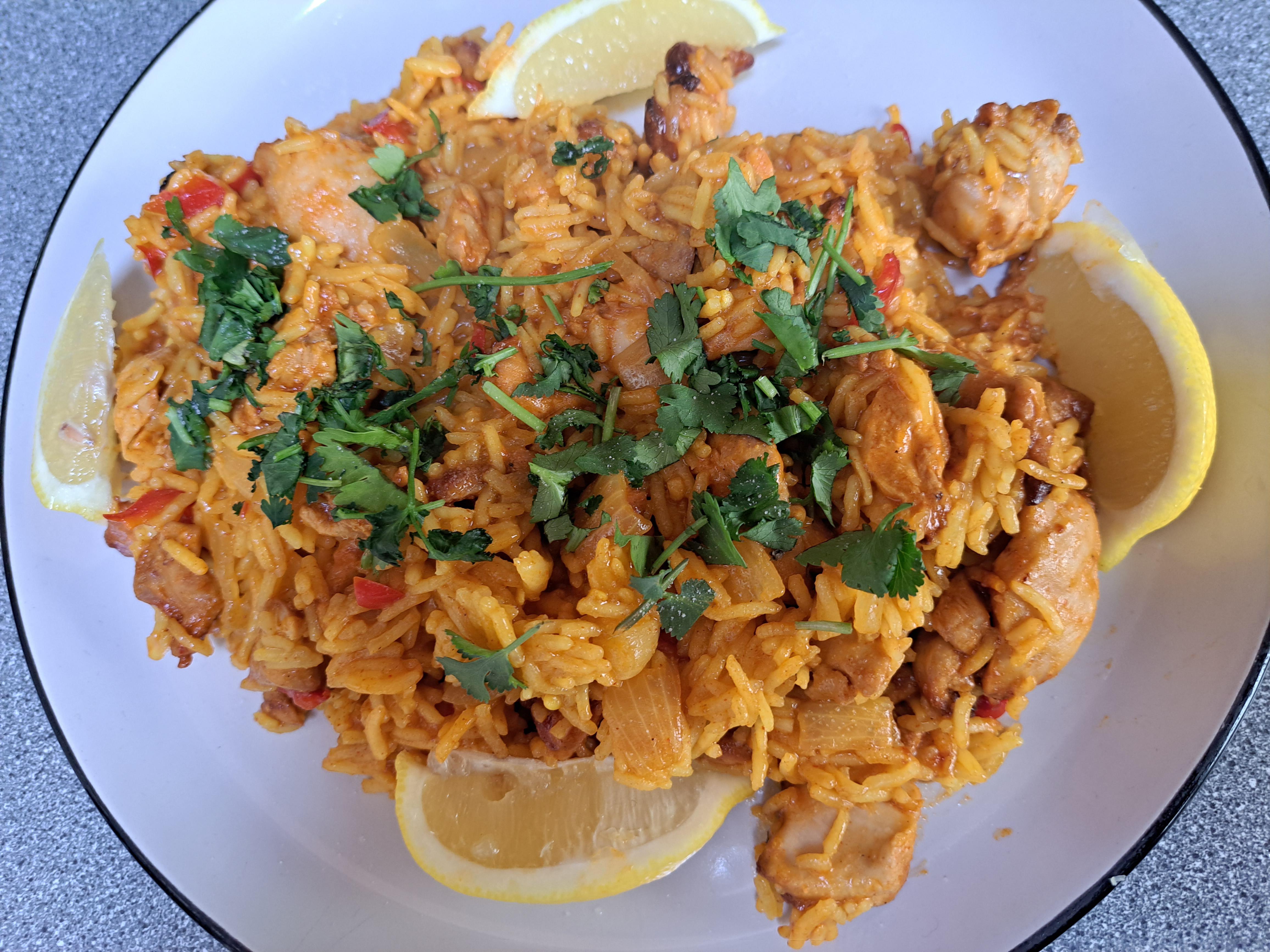 Chilli, Lemon and garlic chicken risotto r/UK_Food