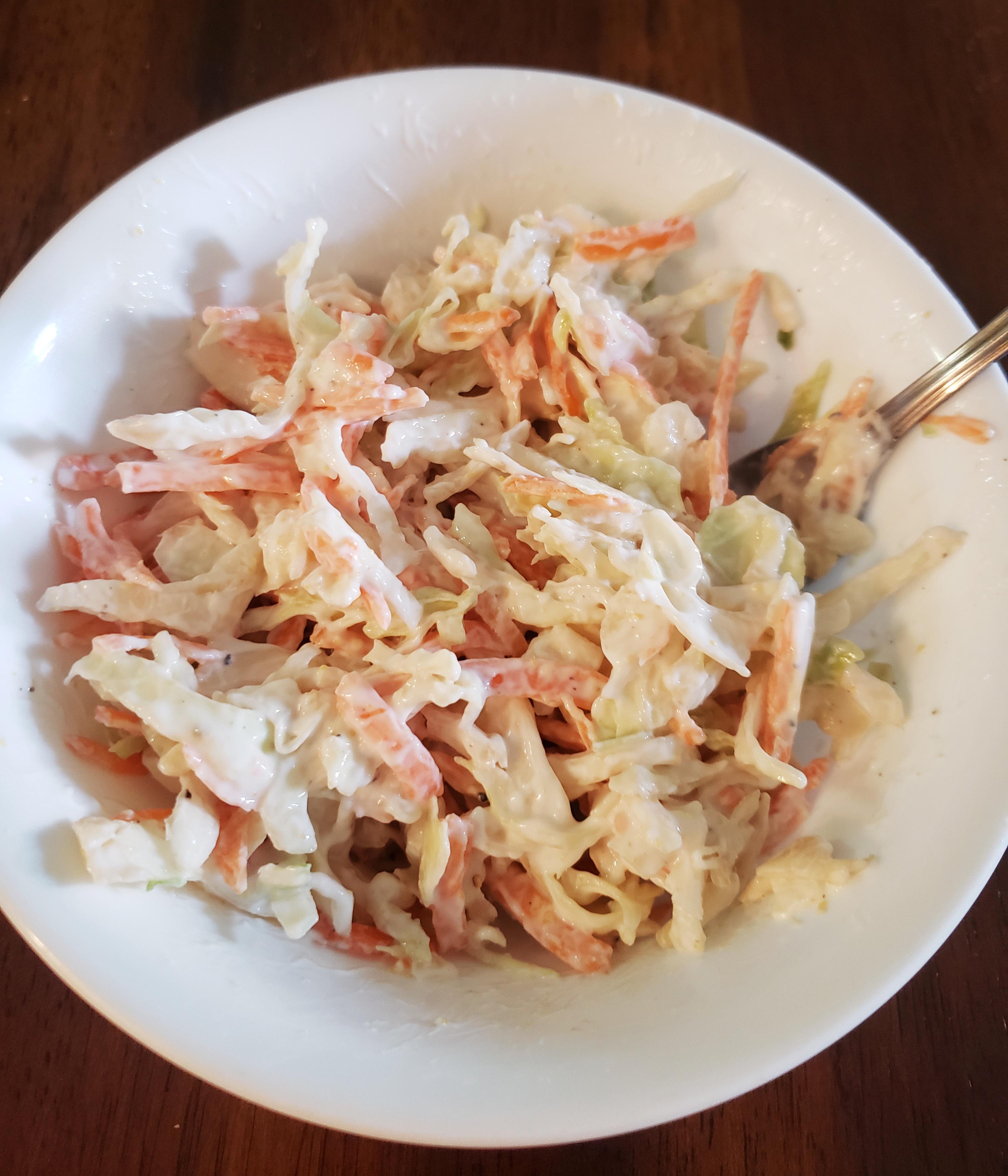 Greek yogurt coleslaw 50cal for a 1.5cup serving r/1200isplenty
