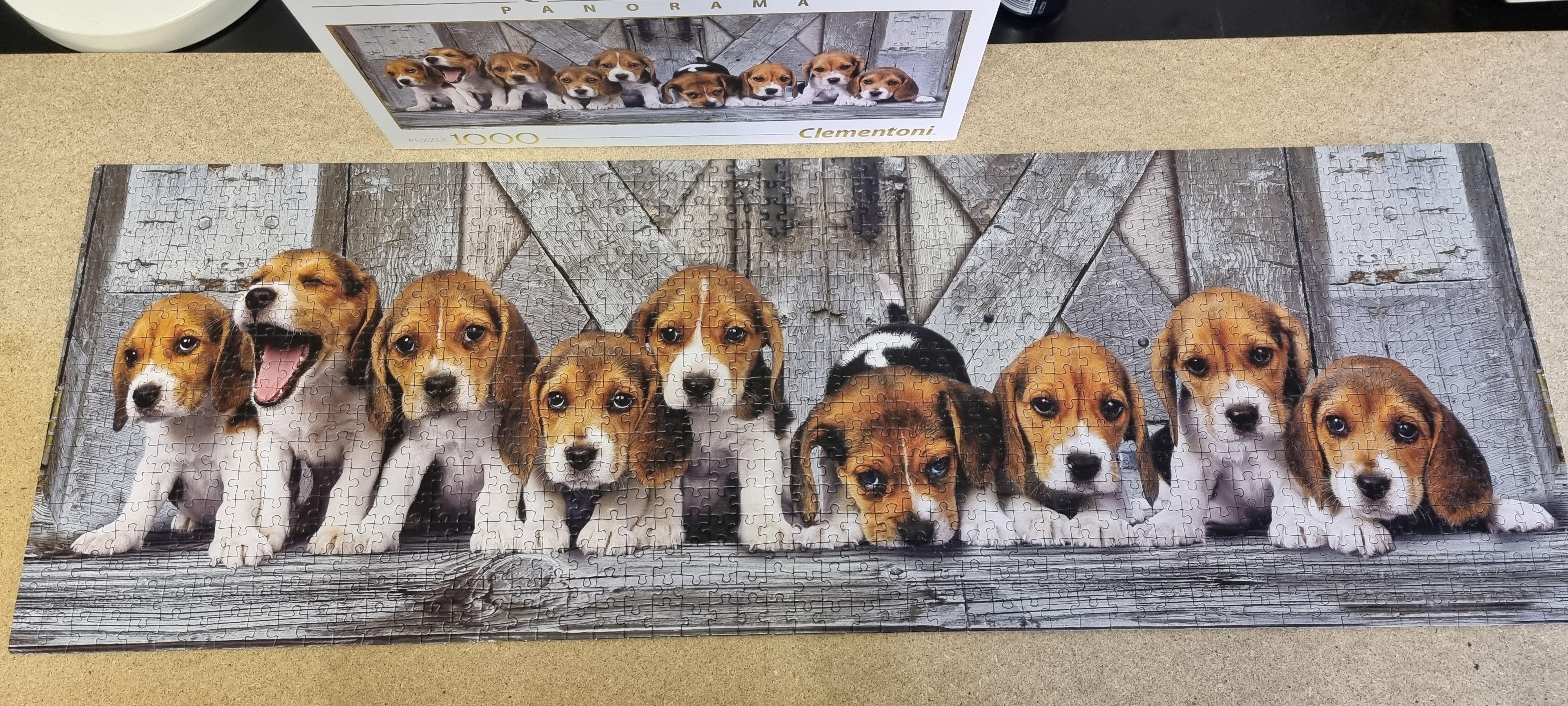 Beagle puzzle. Took longer to finish than expected. r/beagle