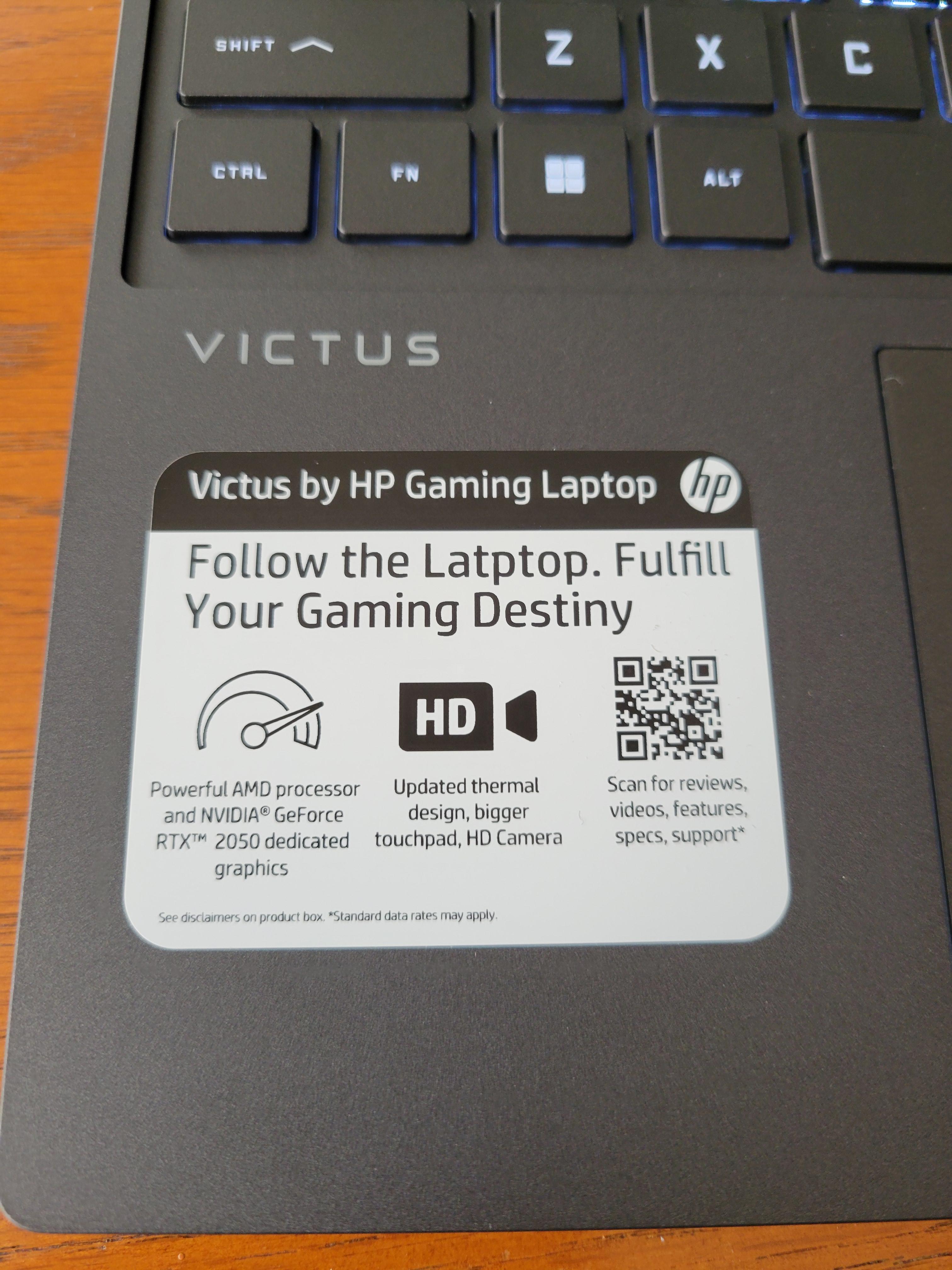 Typo on my new HP laptop r/mildlyinfuriating