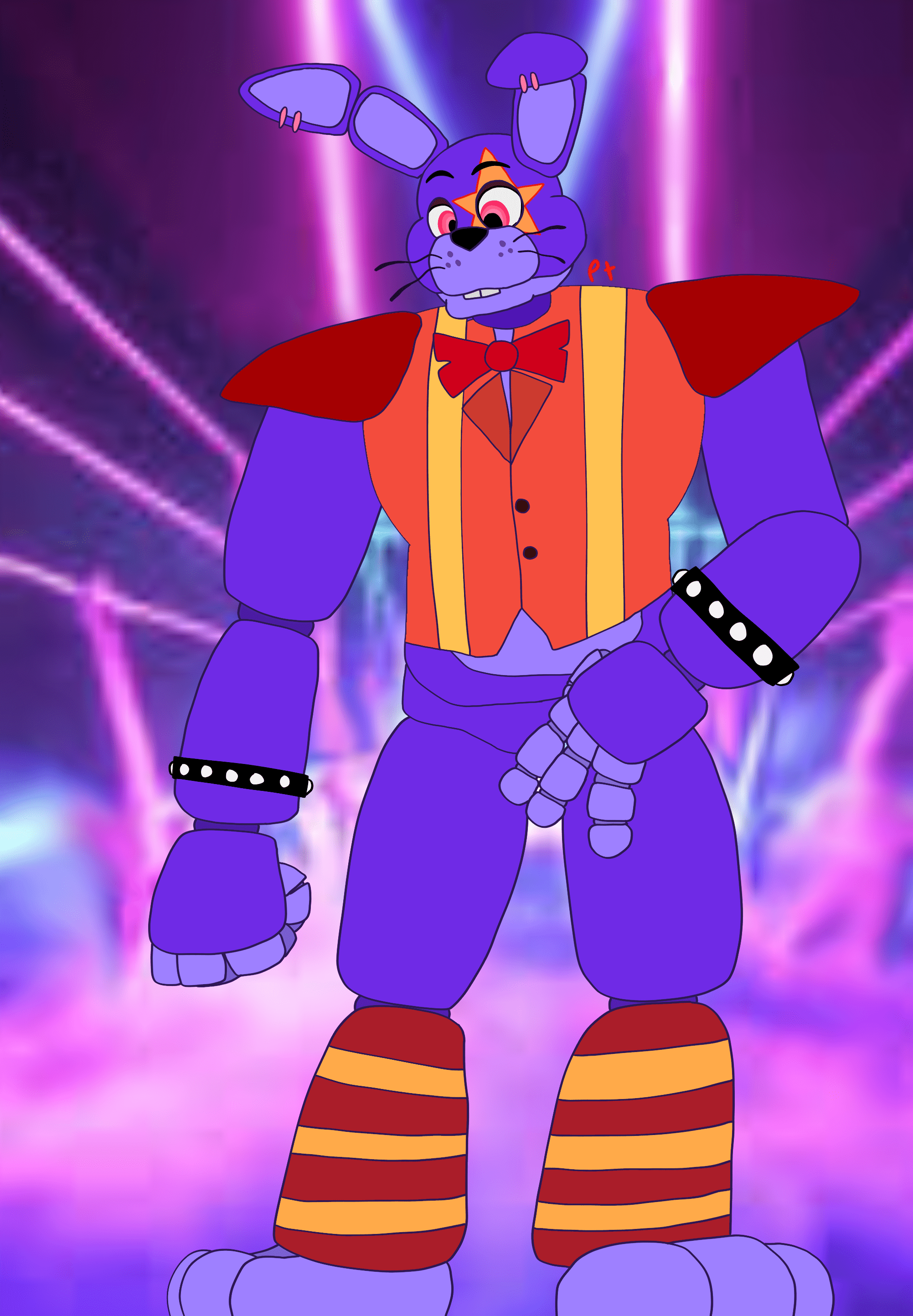 My take on Glamrock Bonnie (Art is mine) r/fivenightsatfreddys