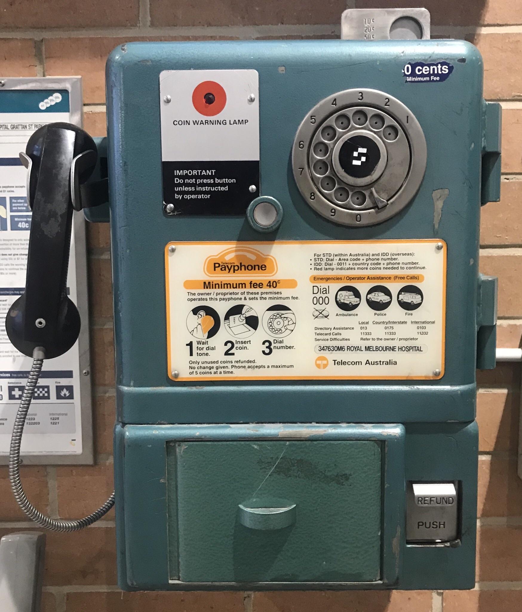 The last green pay phone in Melbourne? r/melbourne