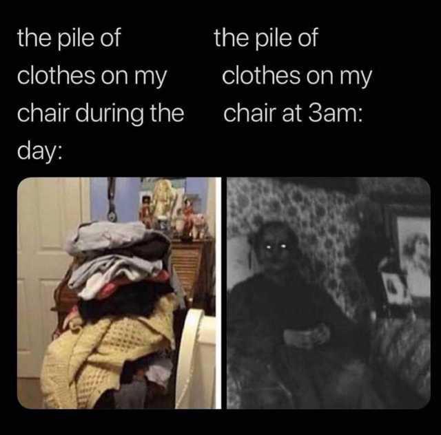 Ghost chair by night r/teenagers