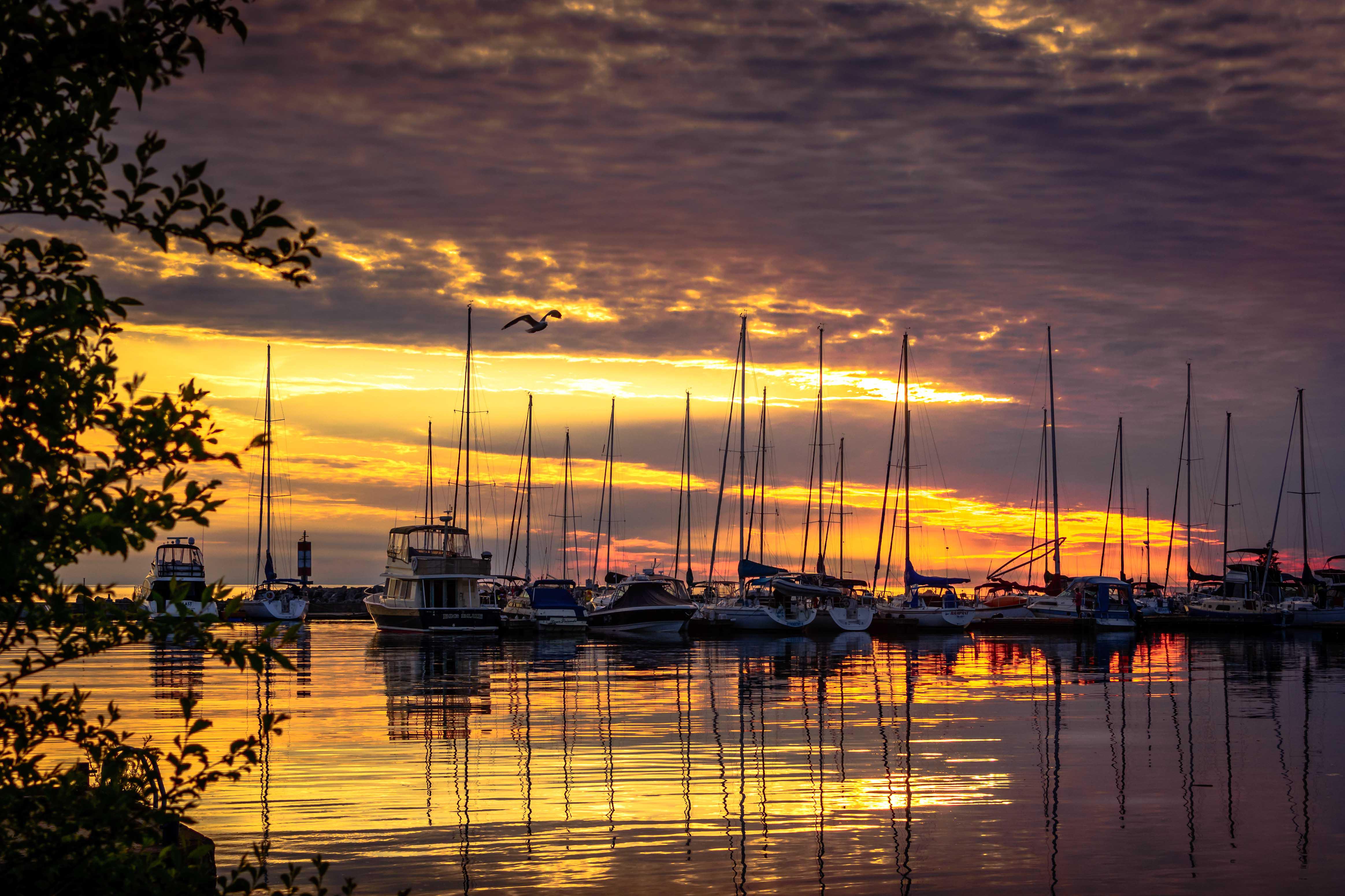Sunset Port Elgin Harbour r/ontario