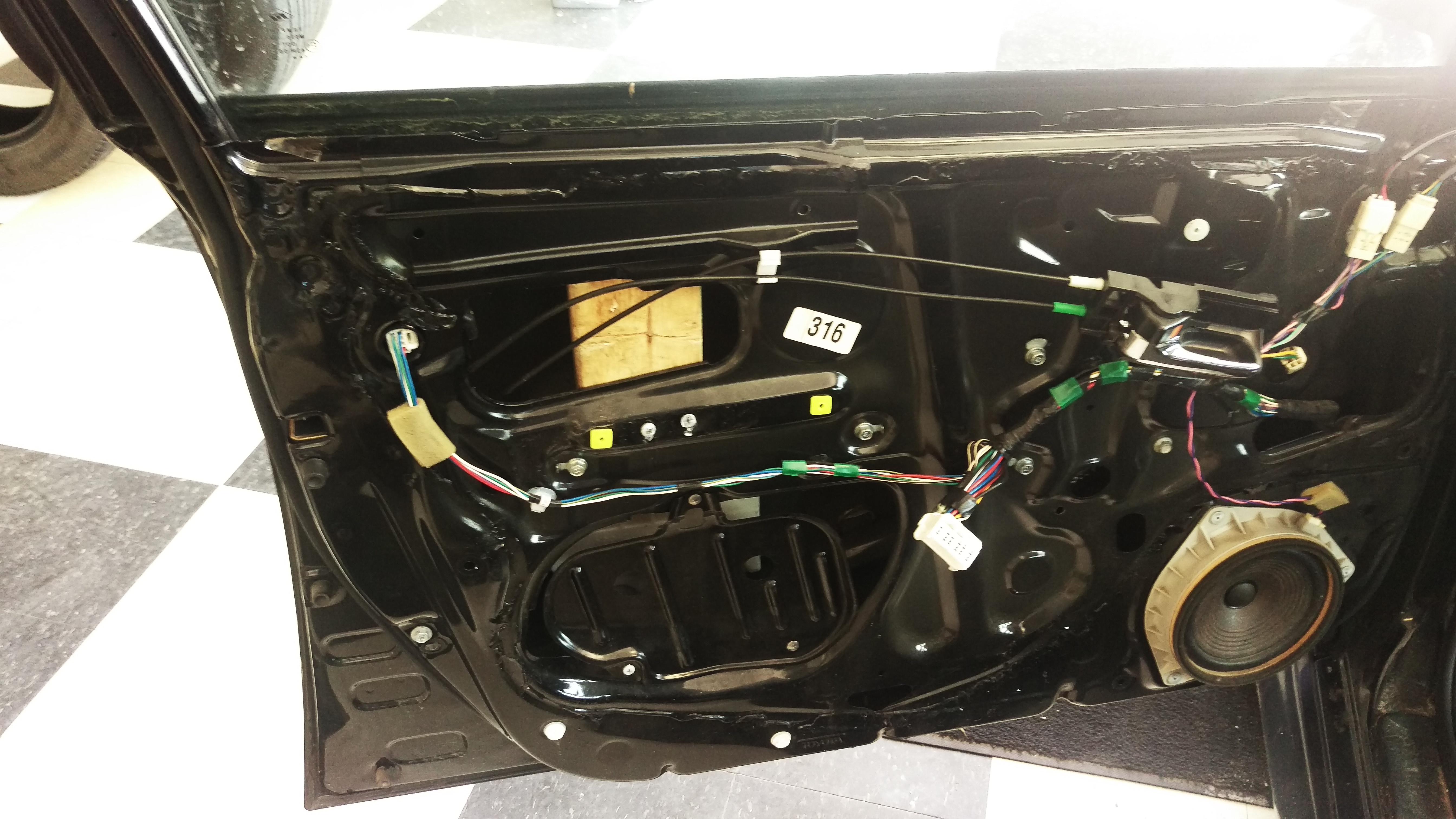 c/s "My friend tried to fix my power window, but now it won't go down