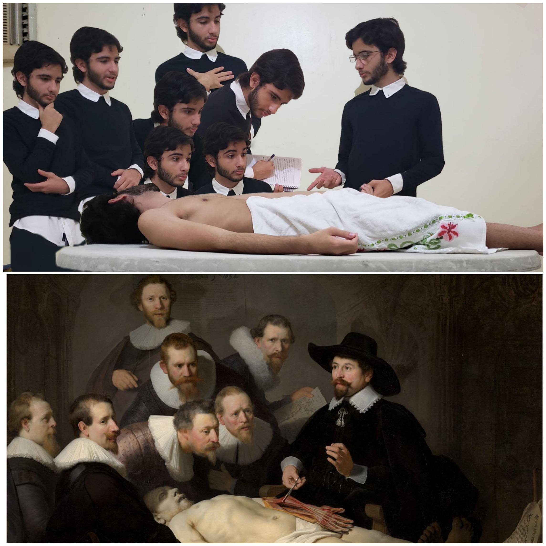 Rembrandt The Anatomy Lesson of Dr Nicolaes Tulp by me (& me) r