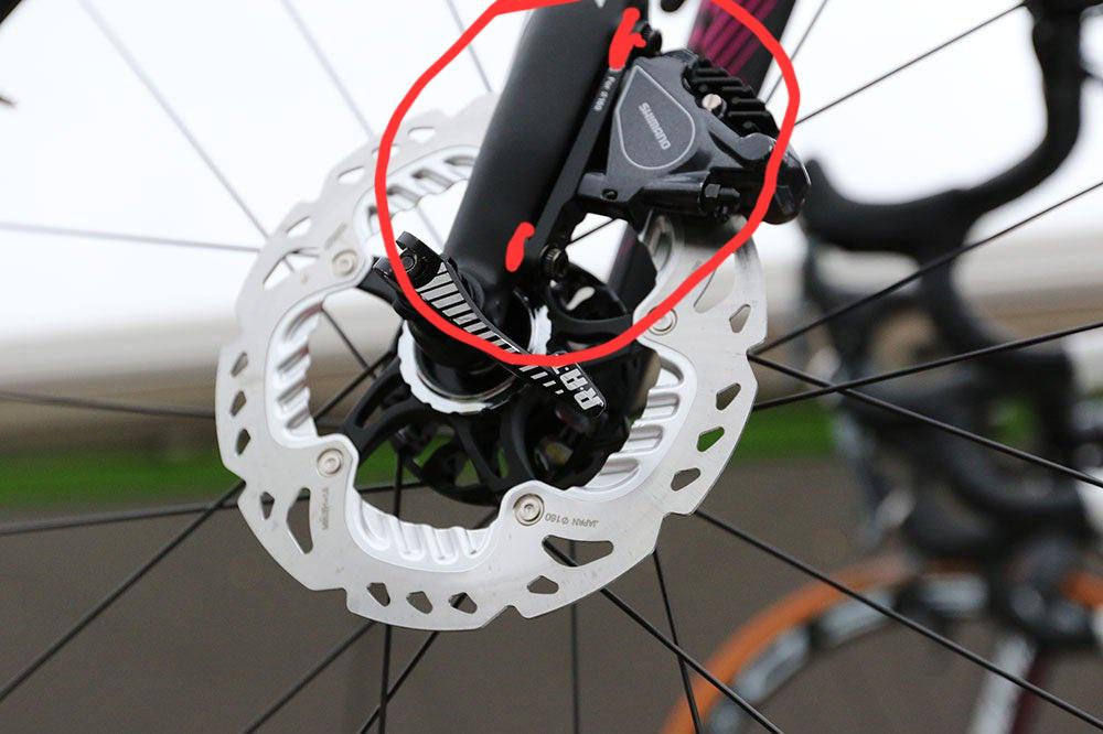 Front disc brake rub r/gravelcycling