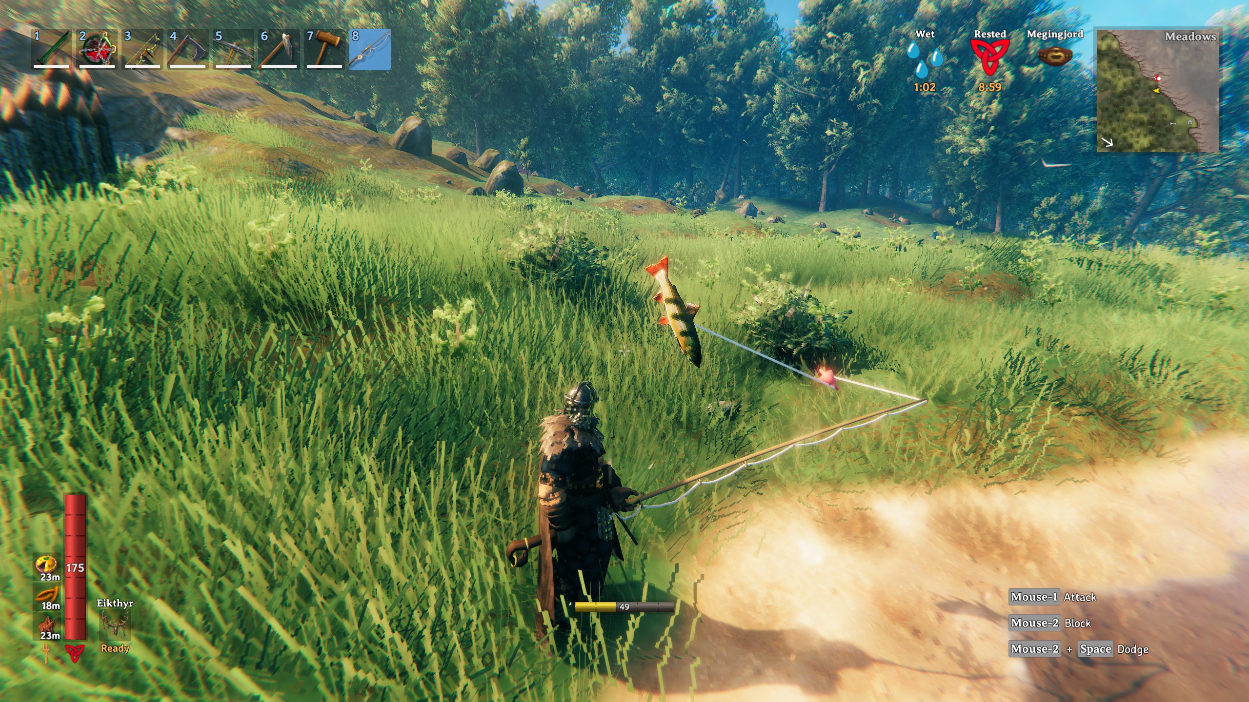 A relaxing day of fishing. valheim