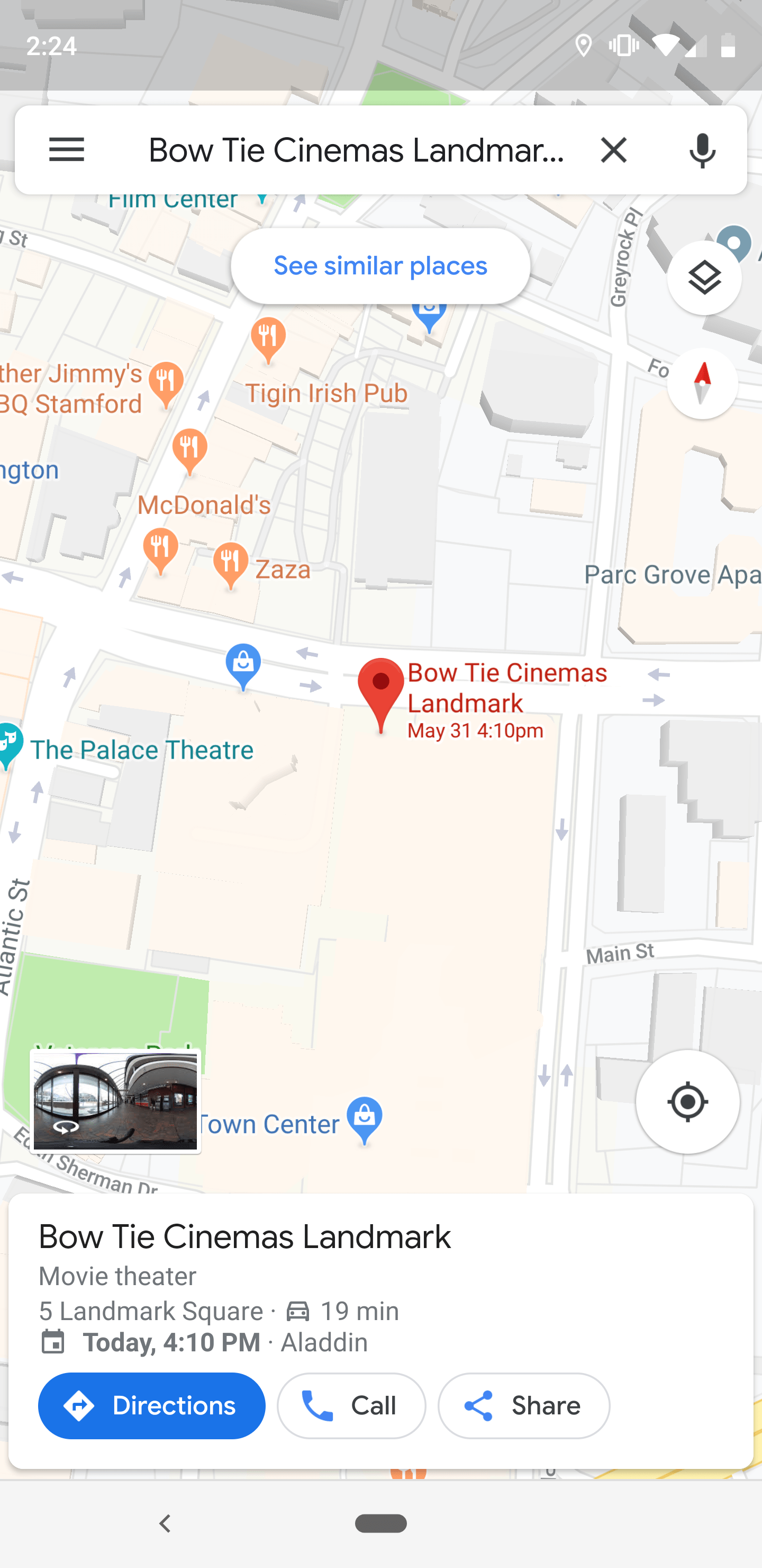Google Maps has calendar events in the location of where it occurs. r
