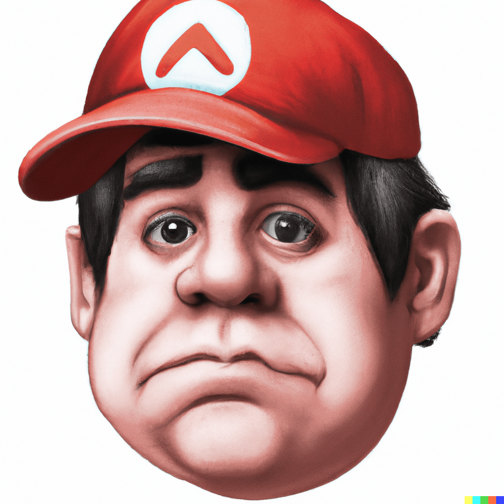 Mario with no facial hair. r/dalle2