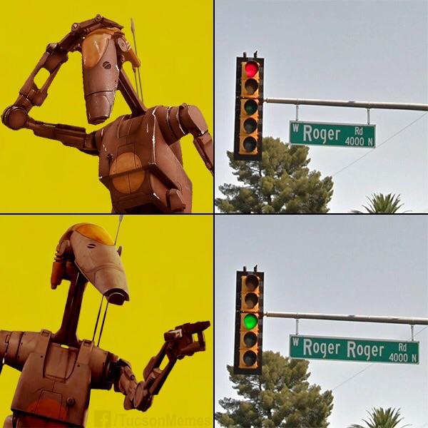 Roger Roger, Road r/PrequelMemes
