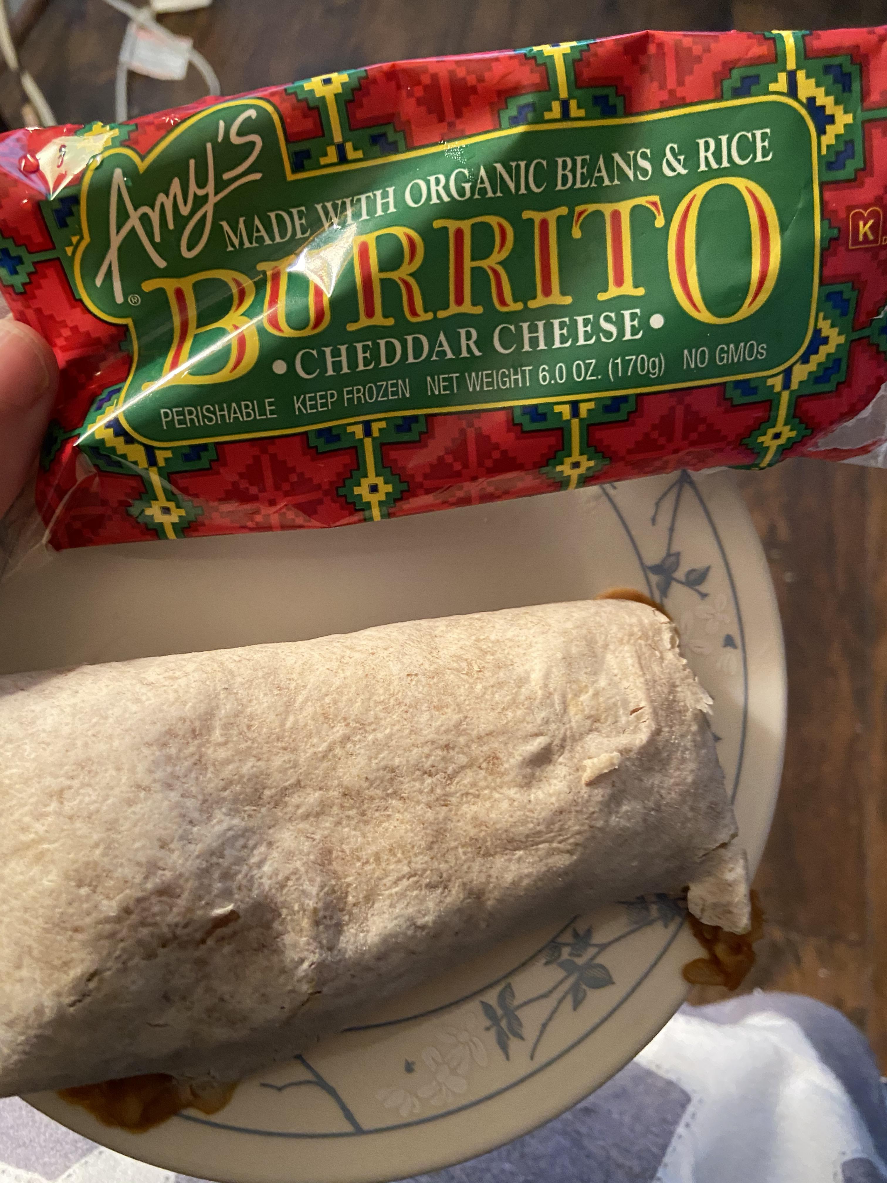 Amys Burrito Cheddar Cheese Burrito Walls