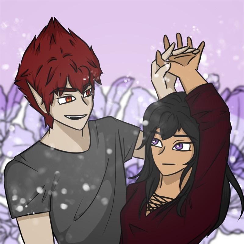 New cover for my webtoon Blackfeather Demons webtoons