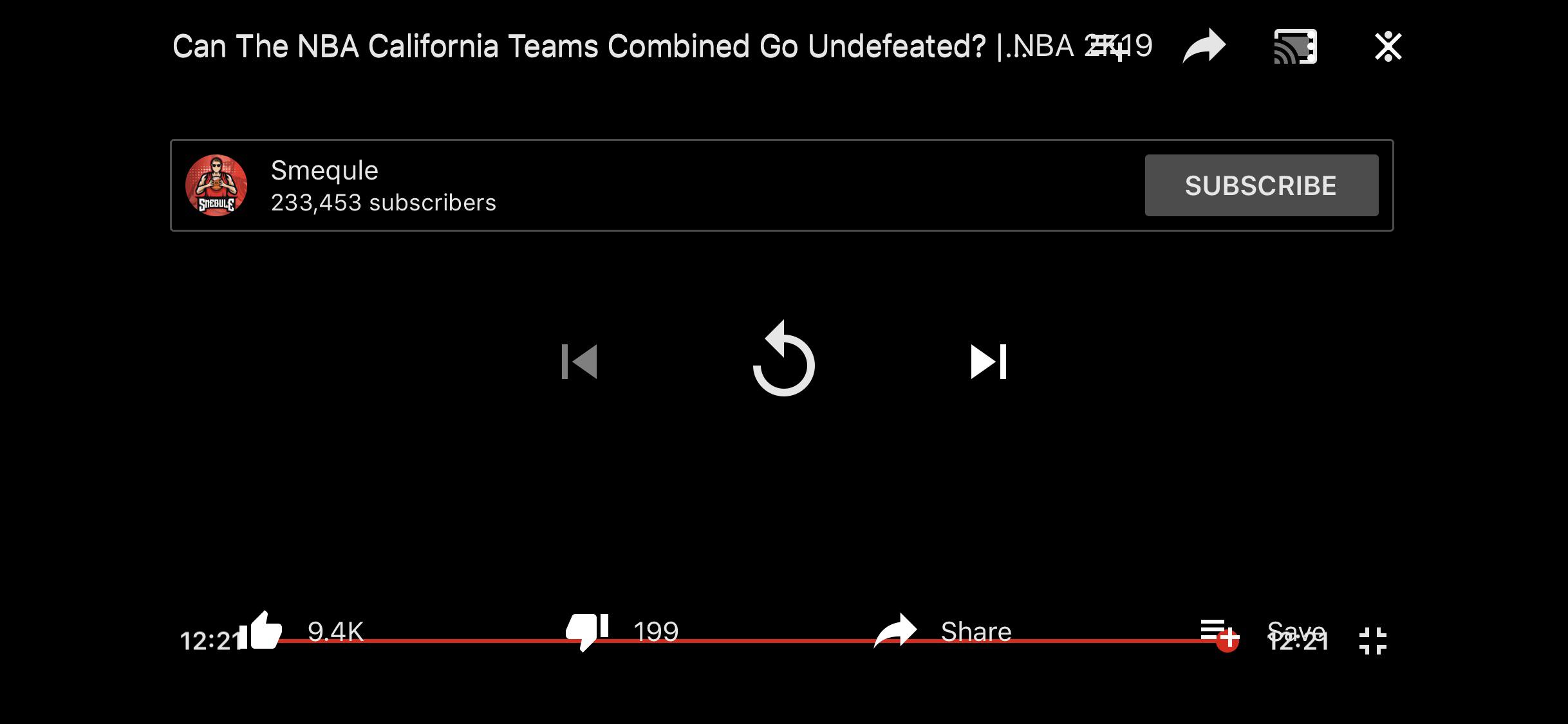 How do I get rid of this overlay after the video finishes in horizontal