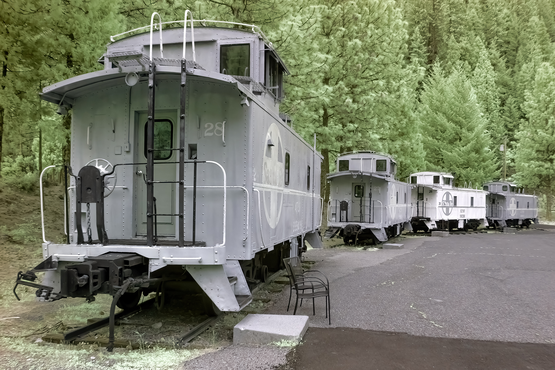 Railroad Park, Dunsmuir, California; IR Assist >665nm with B/Y LAB swap