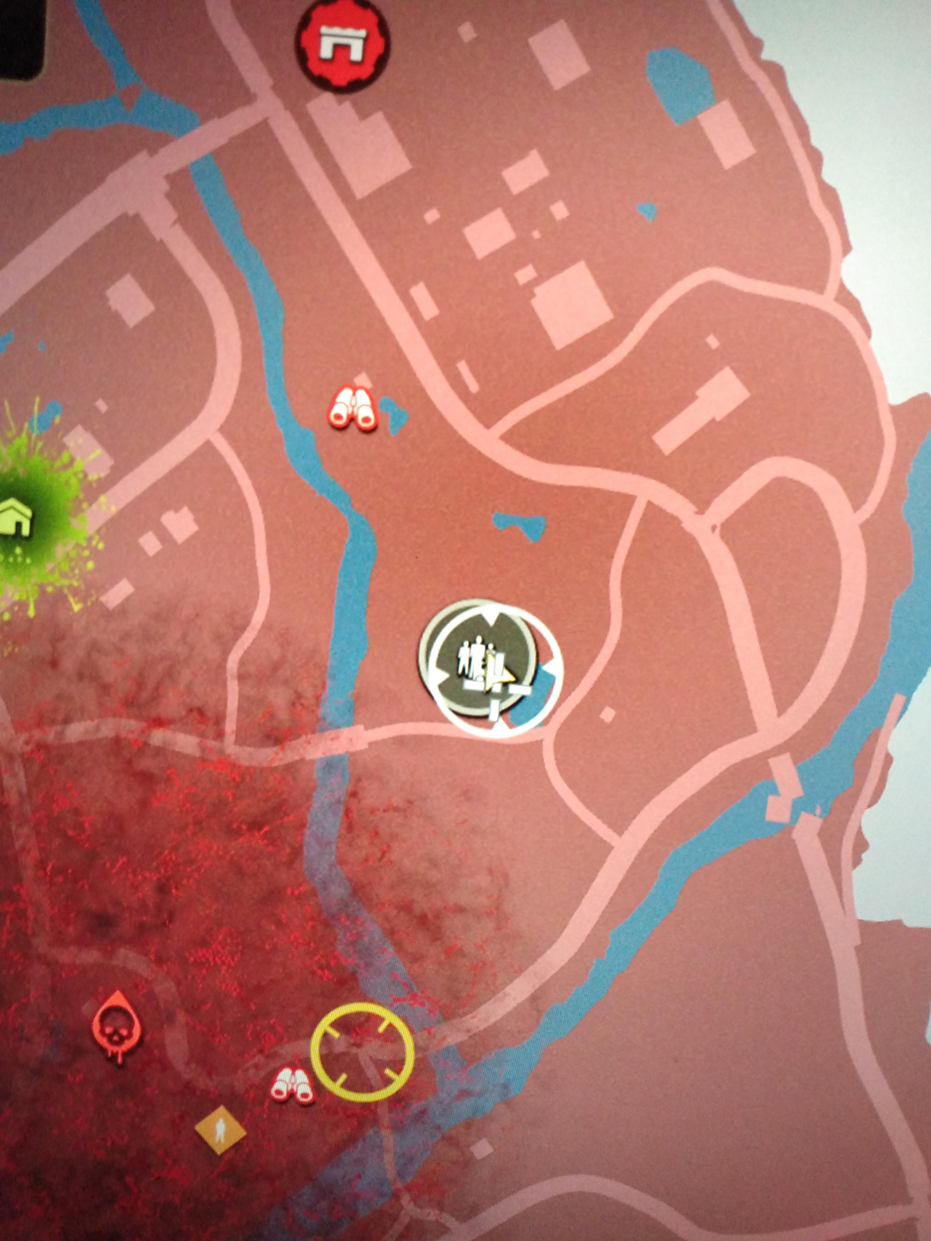 Location of a secret weapon case. Daybreak base north for reference