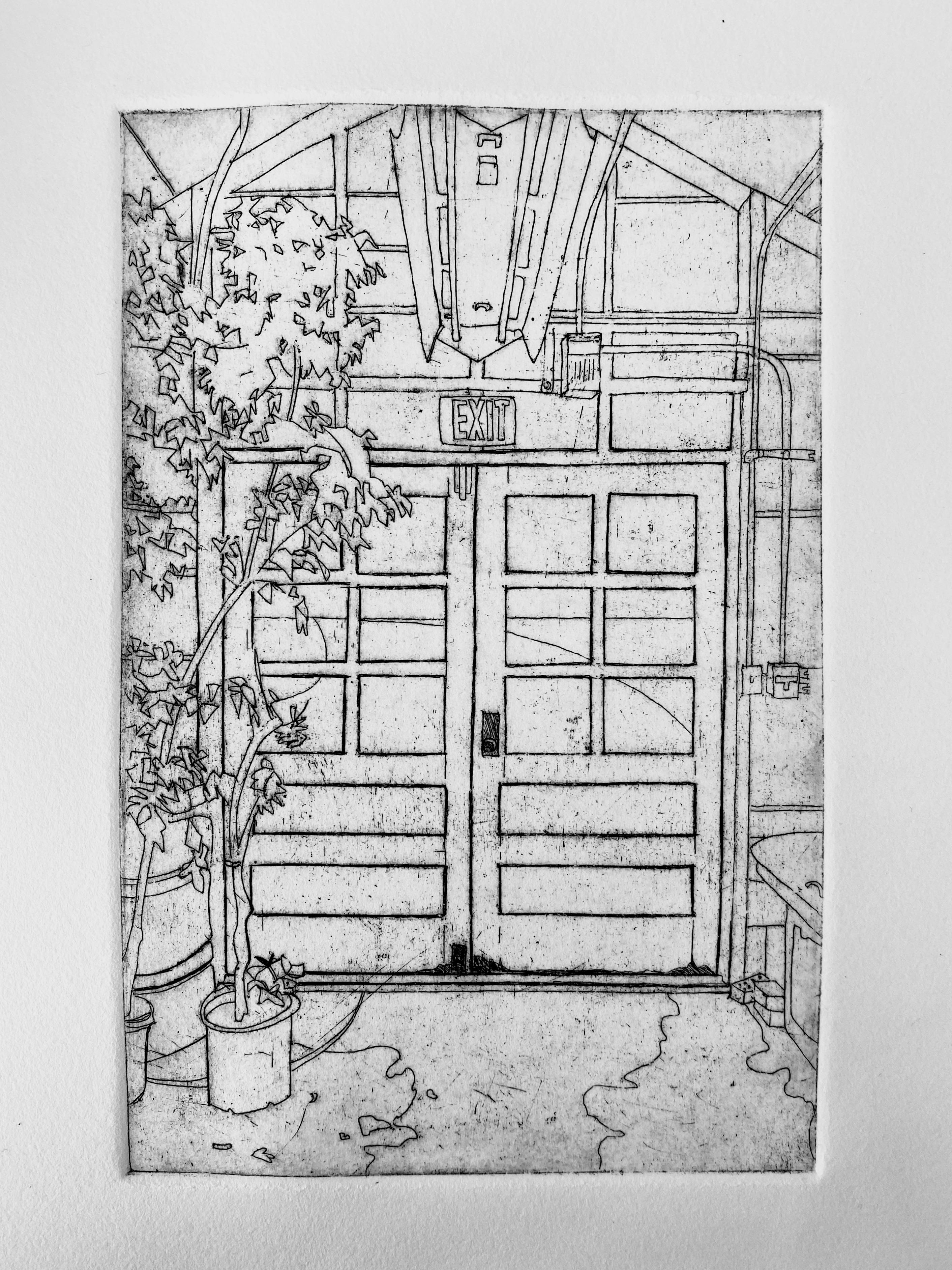 my first etching! 6x9in zinc plate r/printmaking