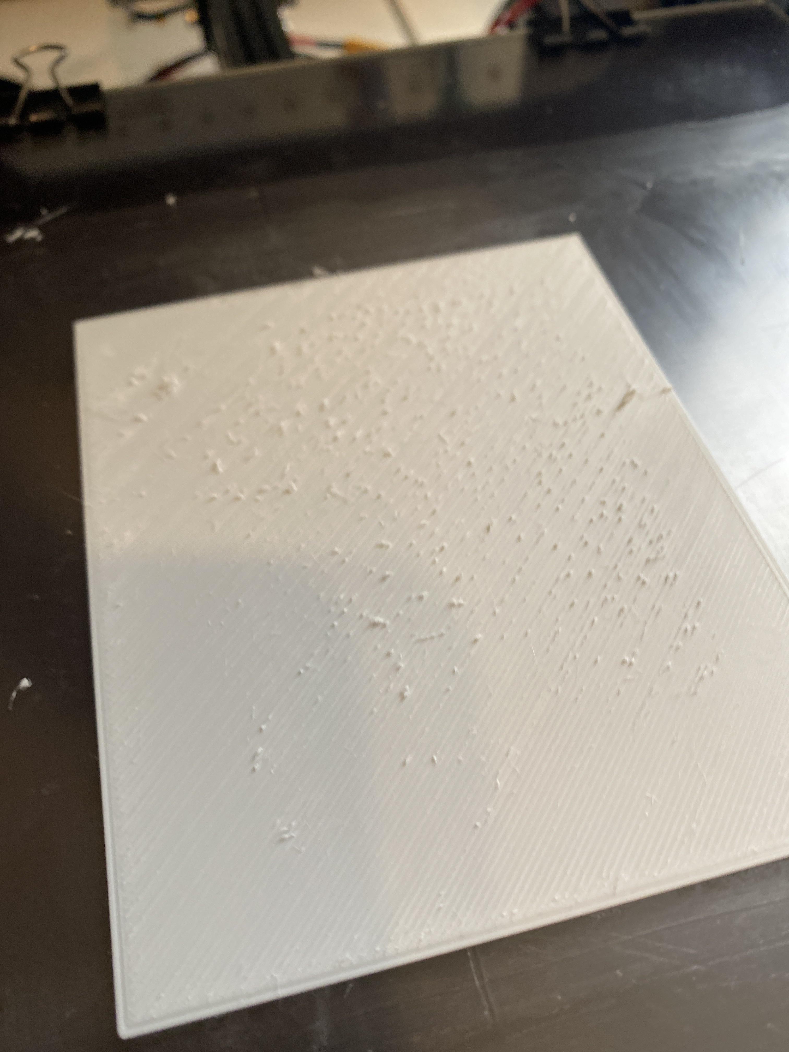 Bumpy first layer. Is the bed too high? 3Dprinting