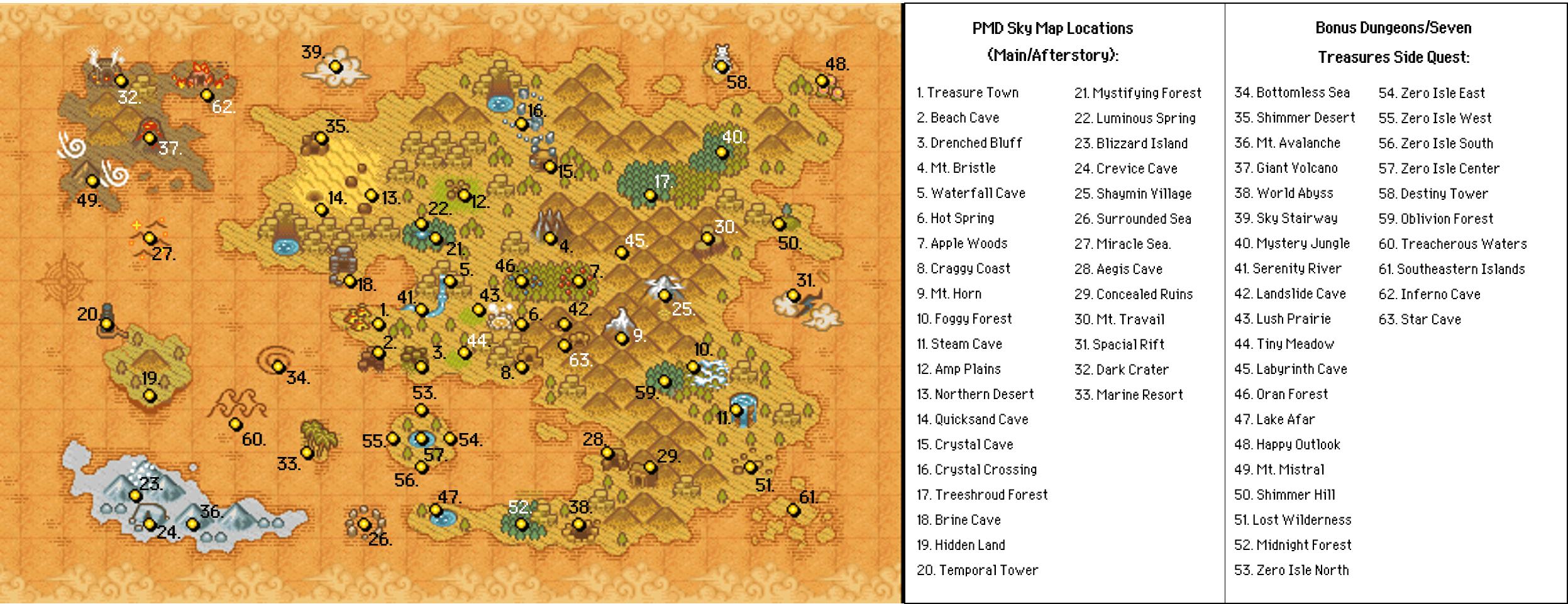 Pokemon Mystery Dungeon Explorers Of Sky Map Evvy Oralia