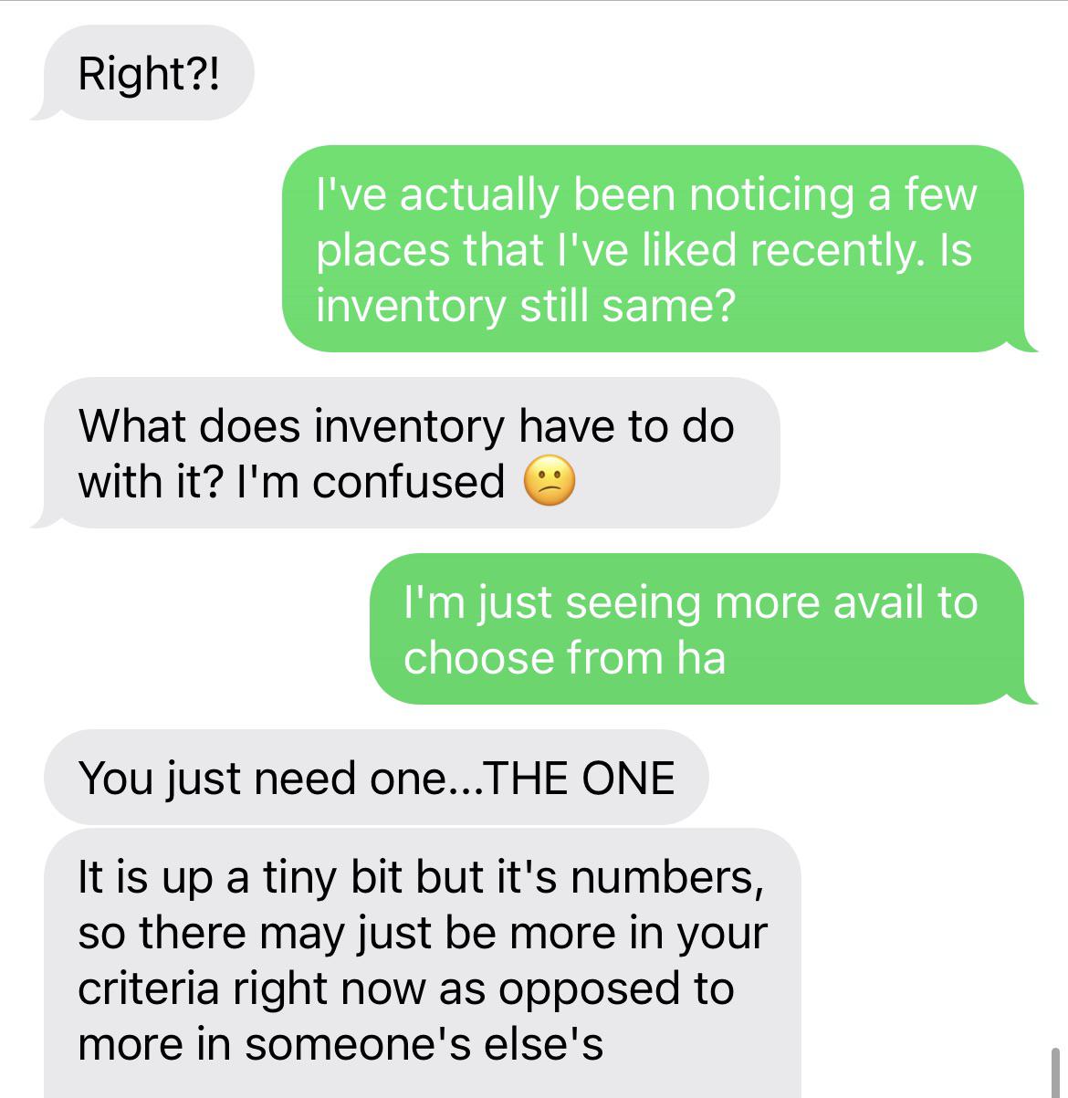 What does inventory have to do with it? my real estate agent r/REBubble