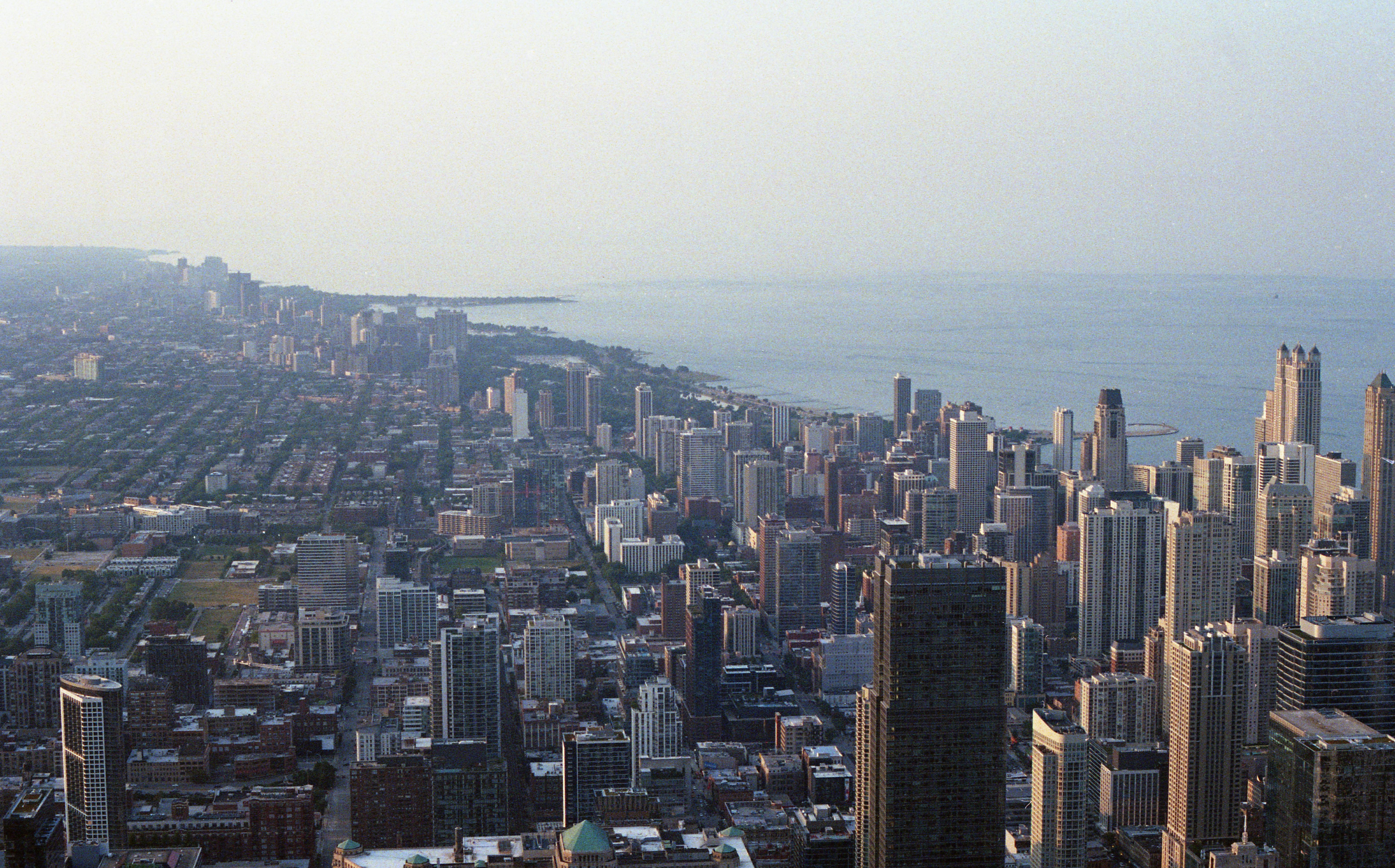 Here's a photo I took with my film camera of Chicago's north side at