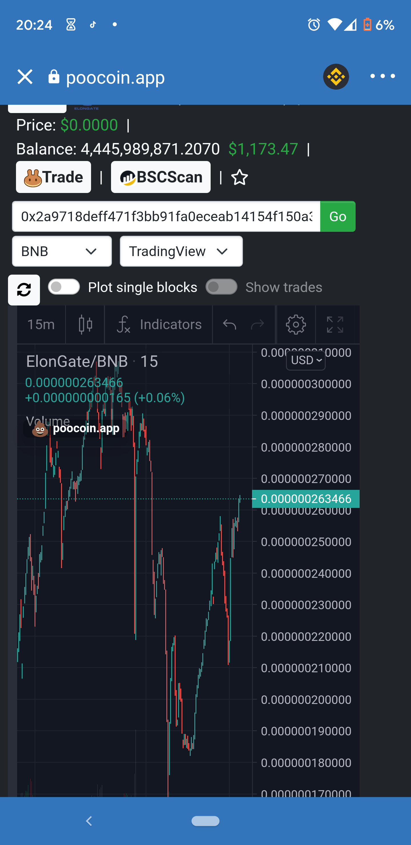 Invested 100 dollars in poo coin and tells you the exact balance of