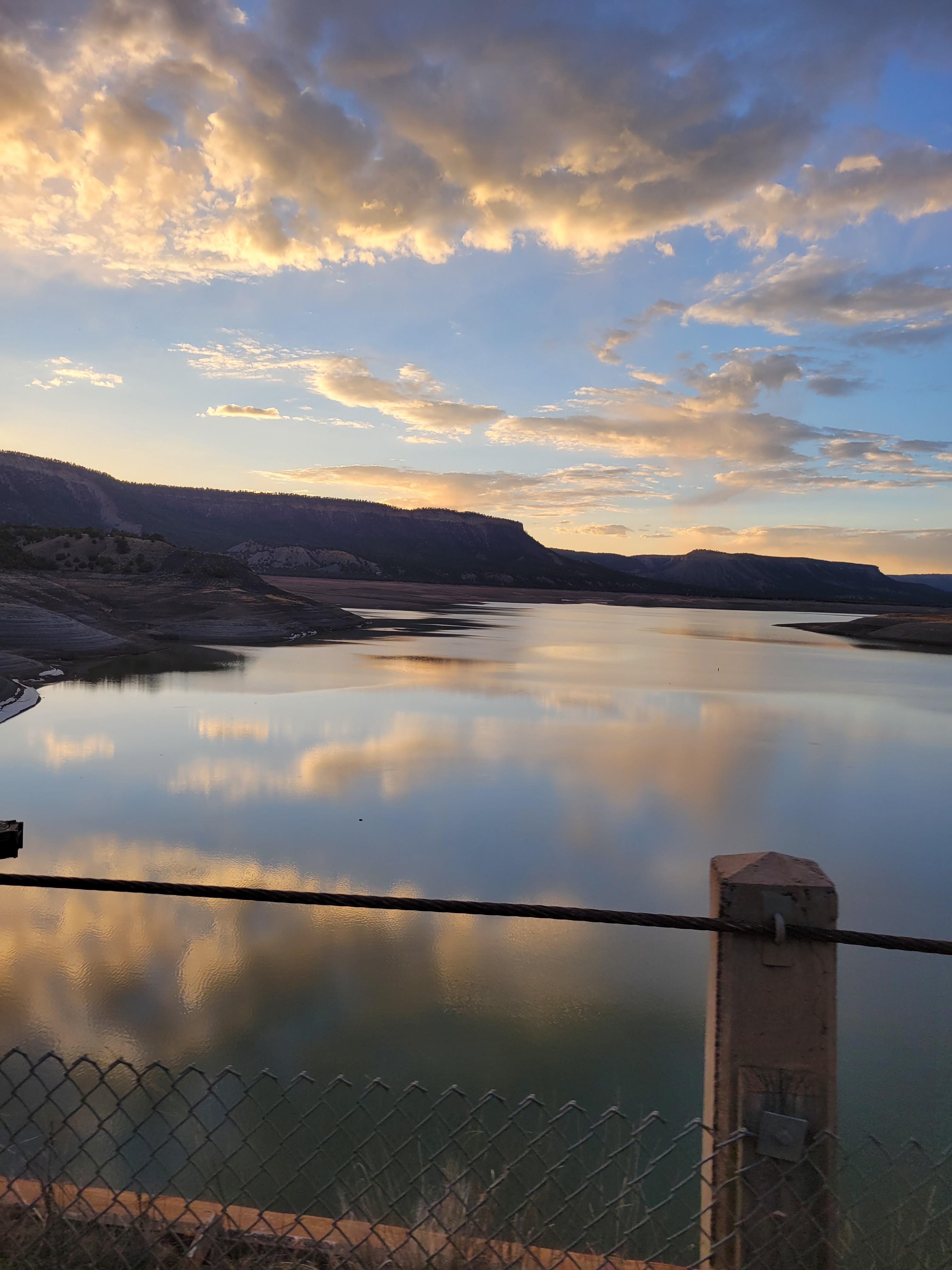 El Vado lake NM (oc) r/SkyPorn