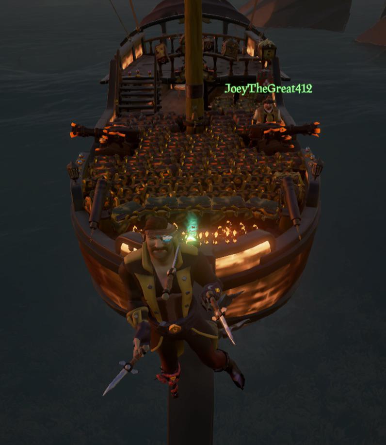 Five Ashen Vaults and One Skelly Sloop r/Seaofthieves