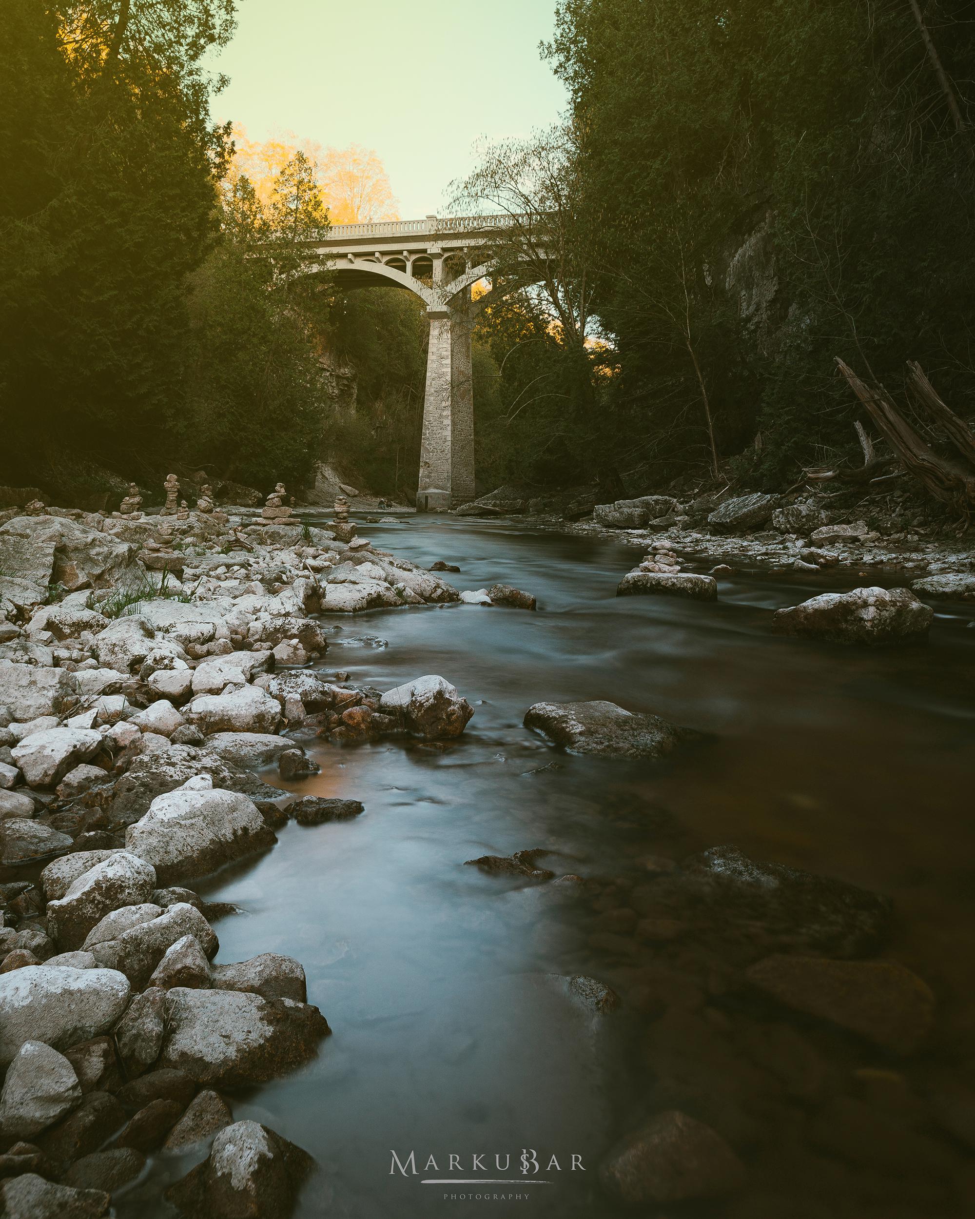 David Street Bridge over the Elora ON, Canada [OC] [2000x2500
