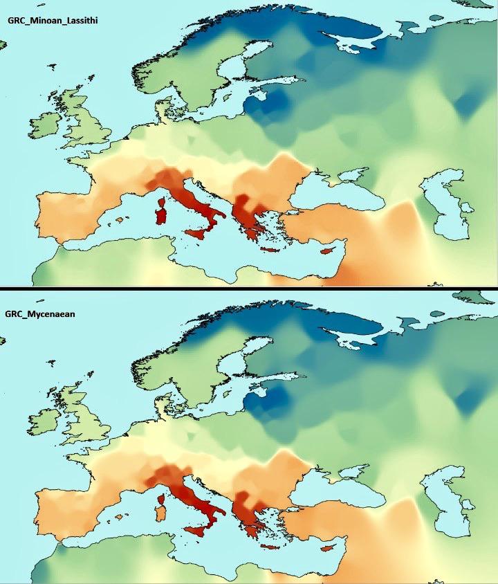 similarities of modern day populations to ancient (Minoan and Mycenaean) Greeks. r/greece